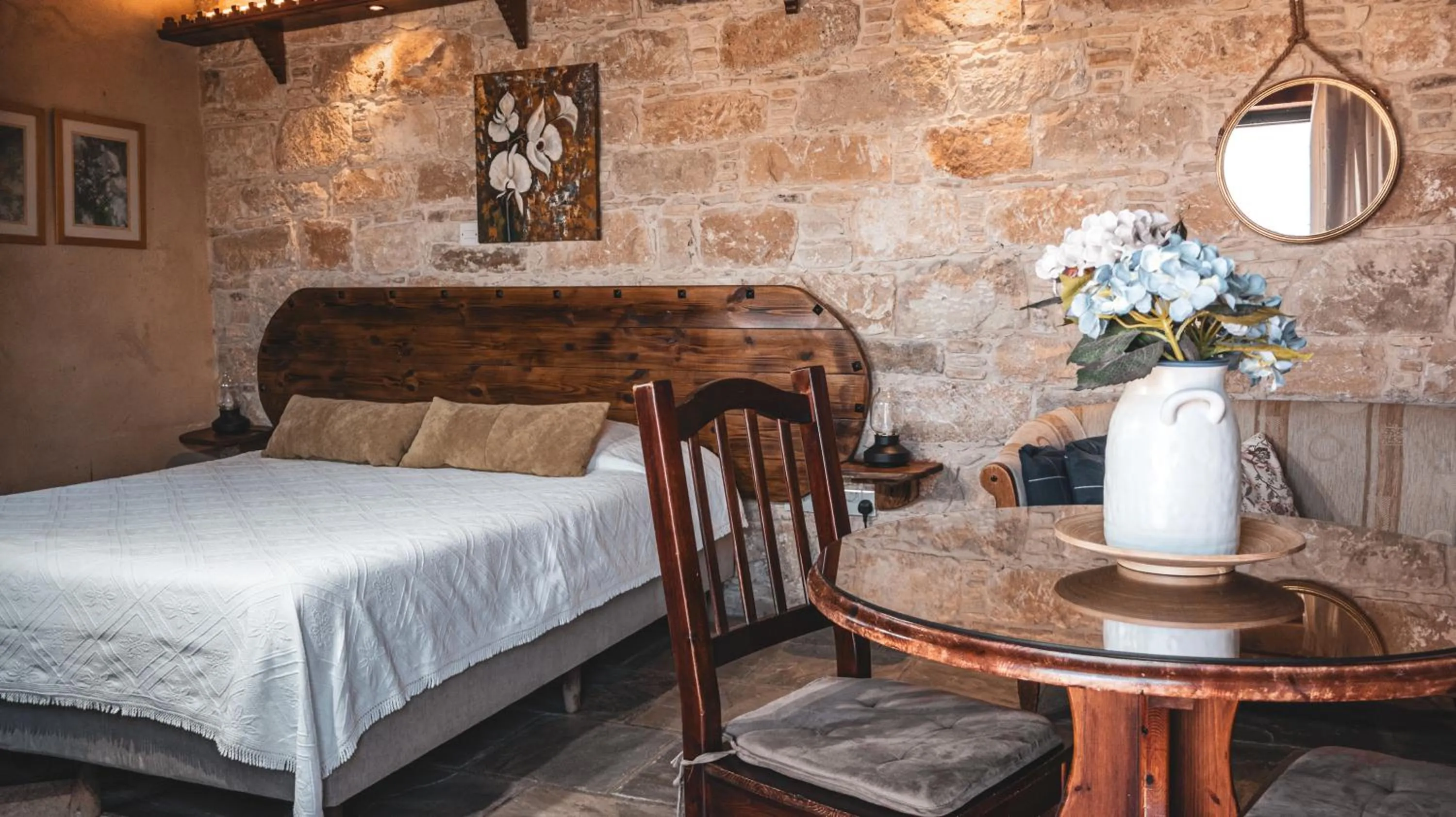 Bed in Agrovino Lofou