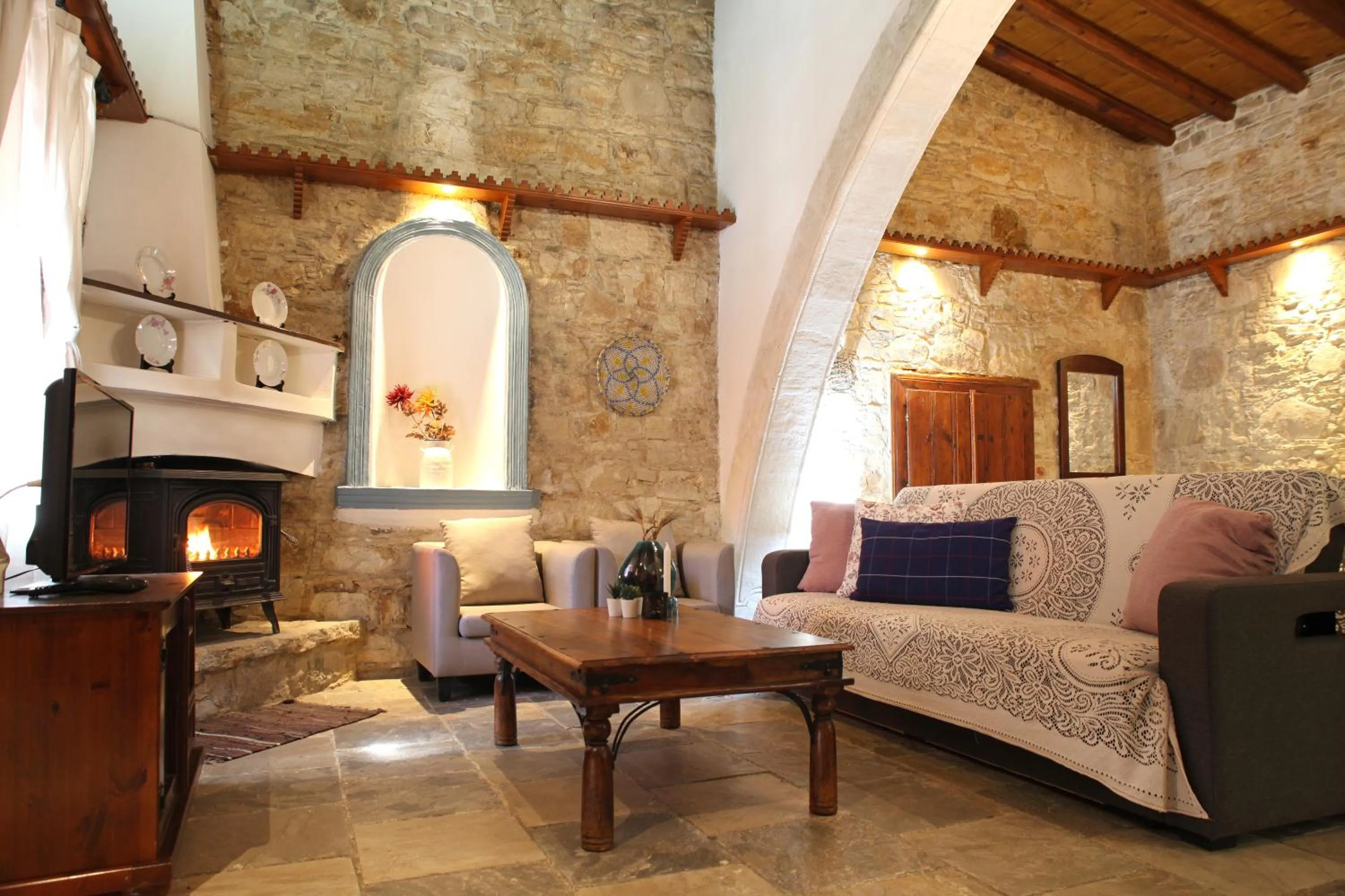 Living room in Agrovino Lofou
