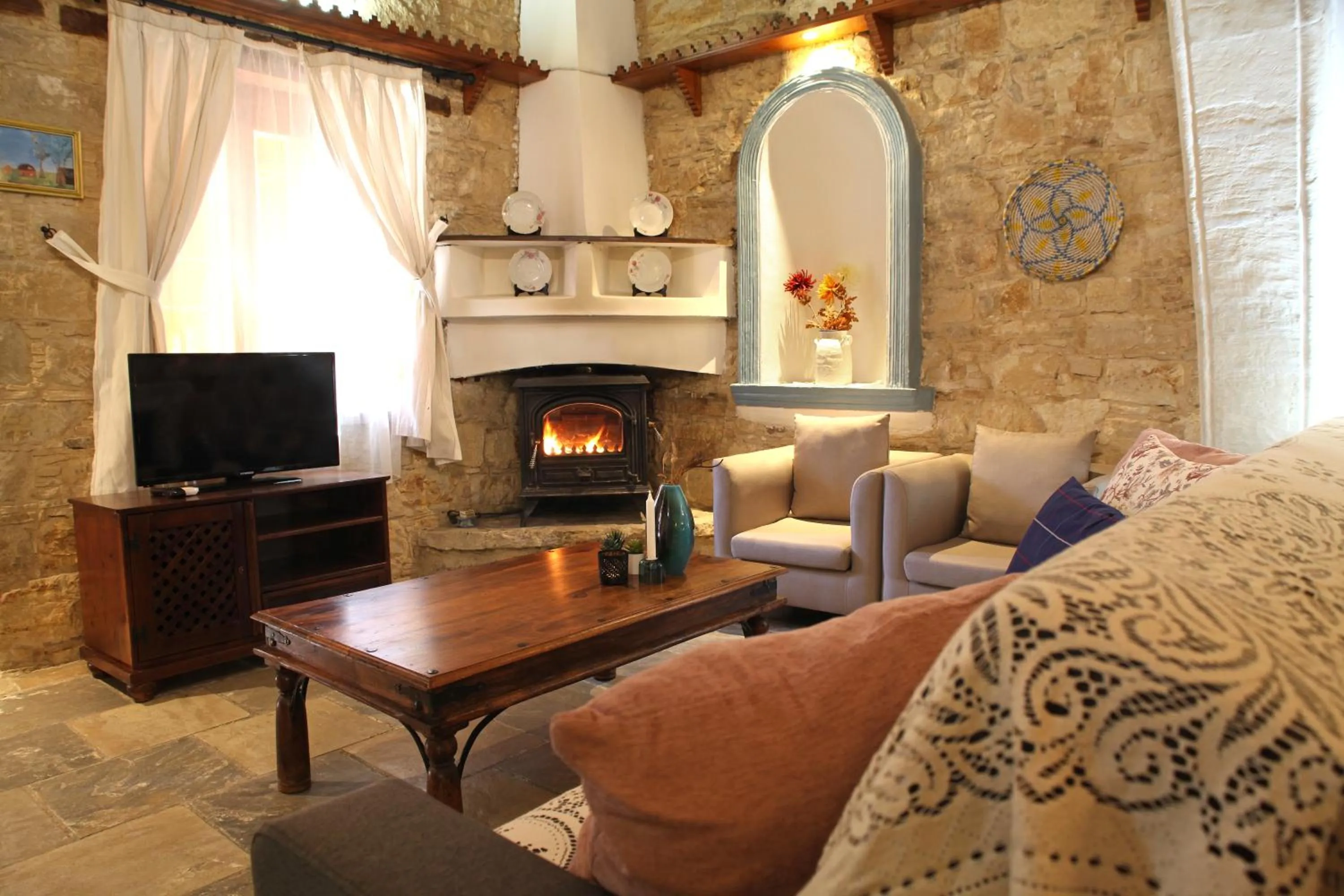 Living room in Agrovino Lofou