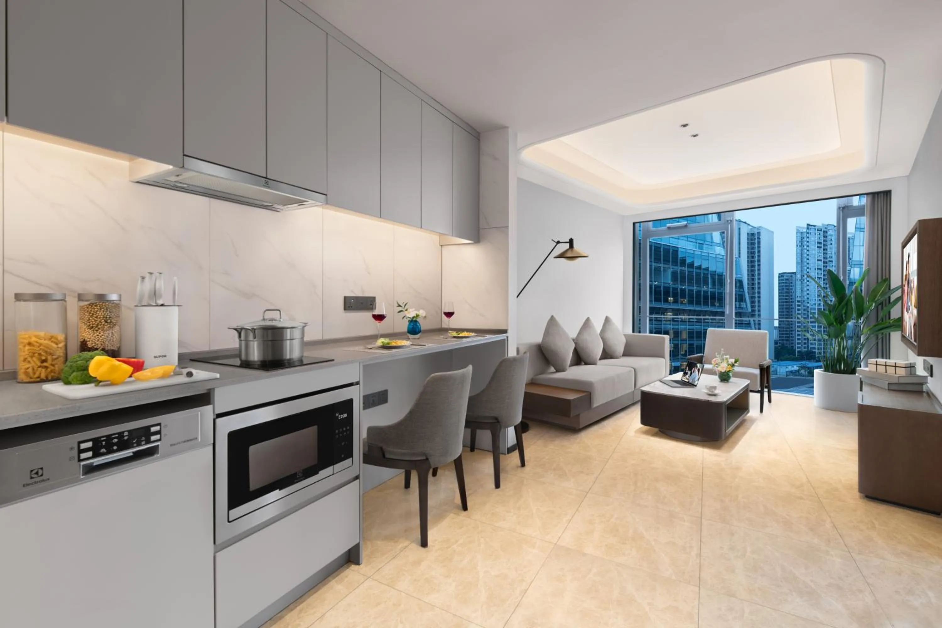 Kitchen or kitchenette in Somerset Gaoxin Chengdu