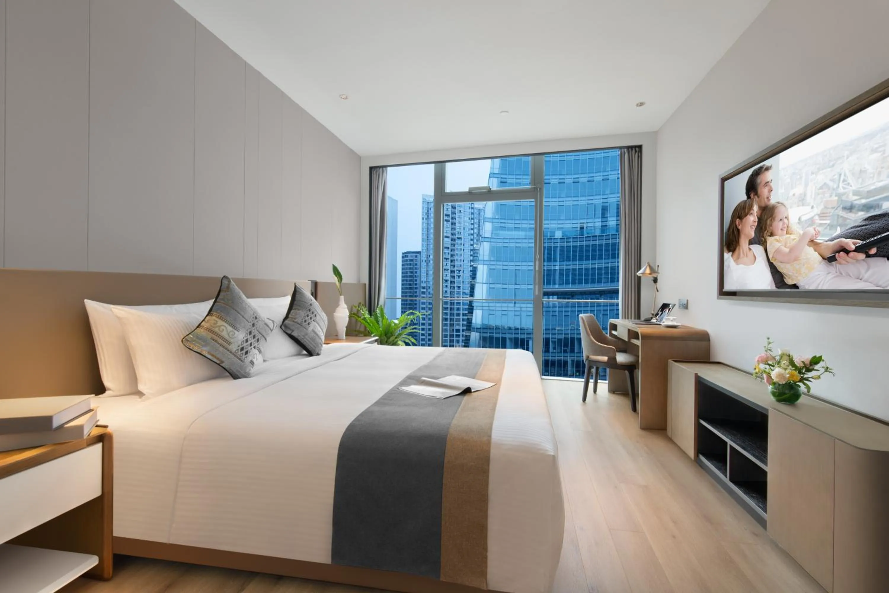 City view, Bed in Somerset Gaoxin Chengdu