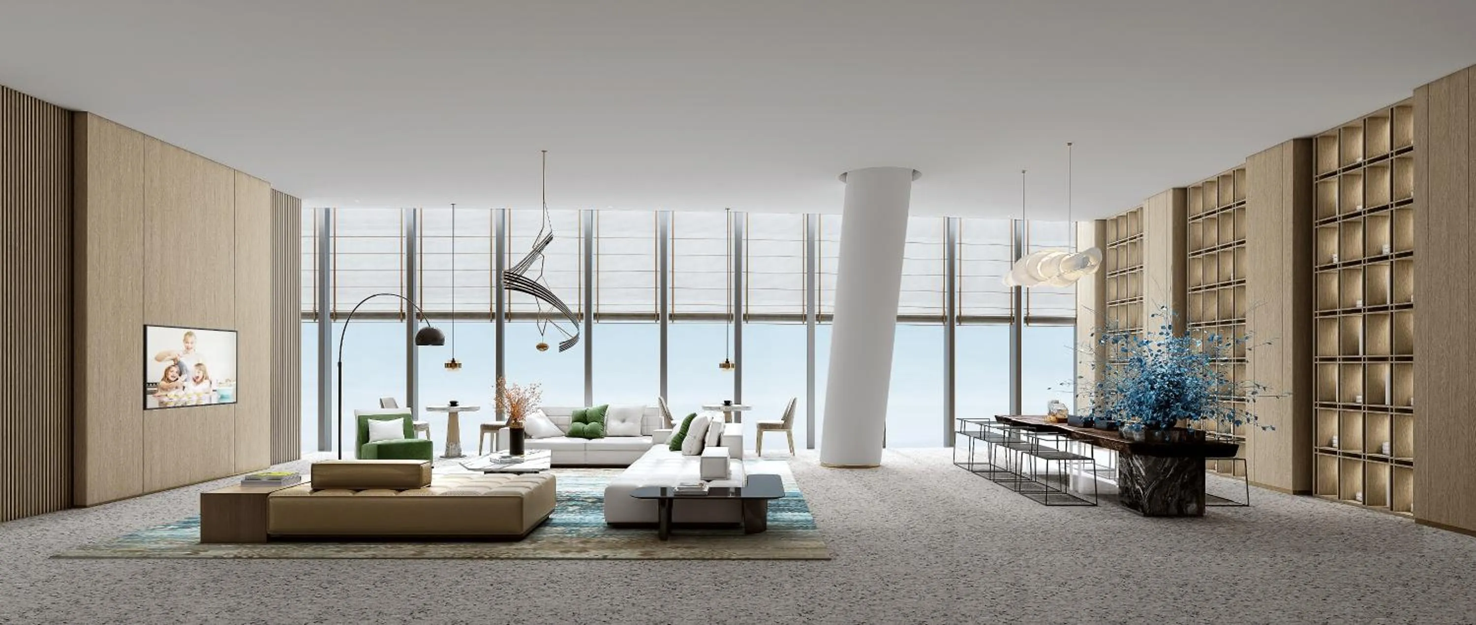 Communal lounge/ TV room in Somerset Gaoxin Chengdu