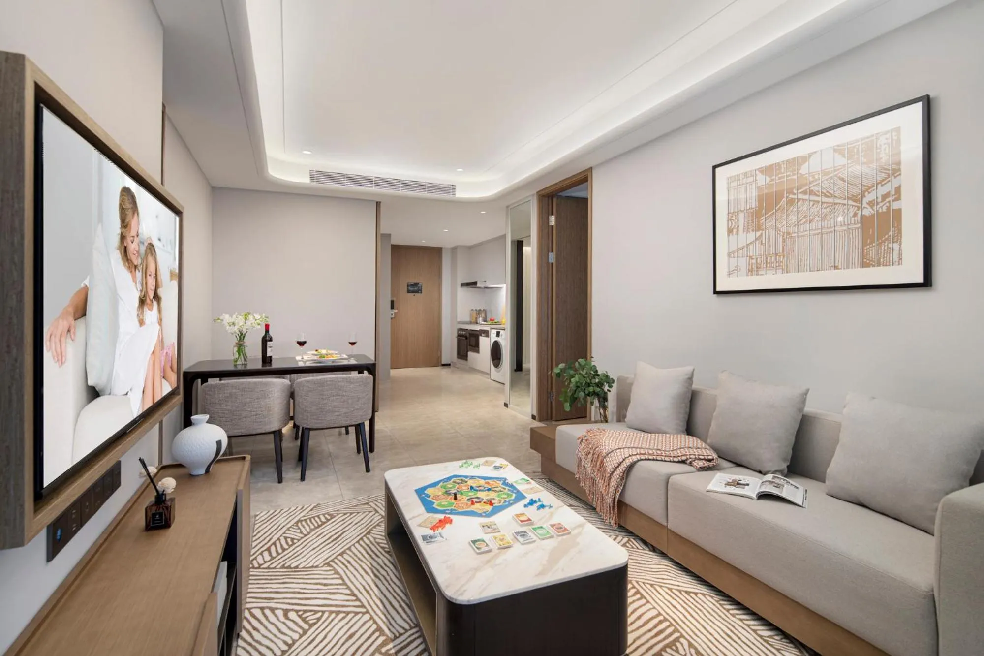 Living room in Somerset Gaoxin Chengdu