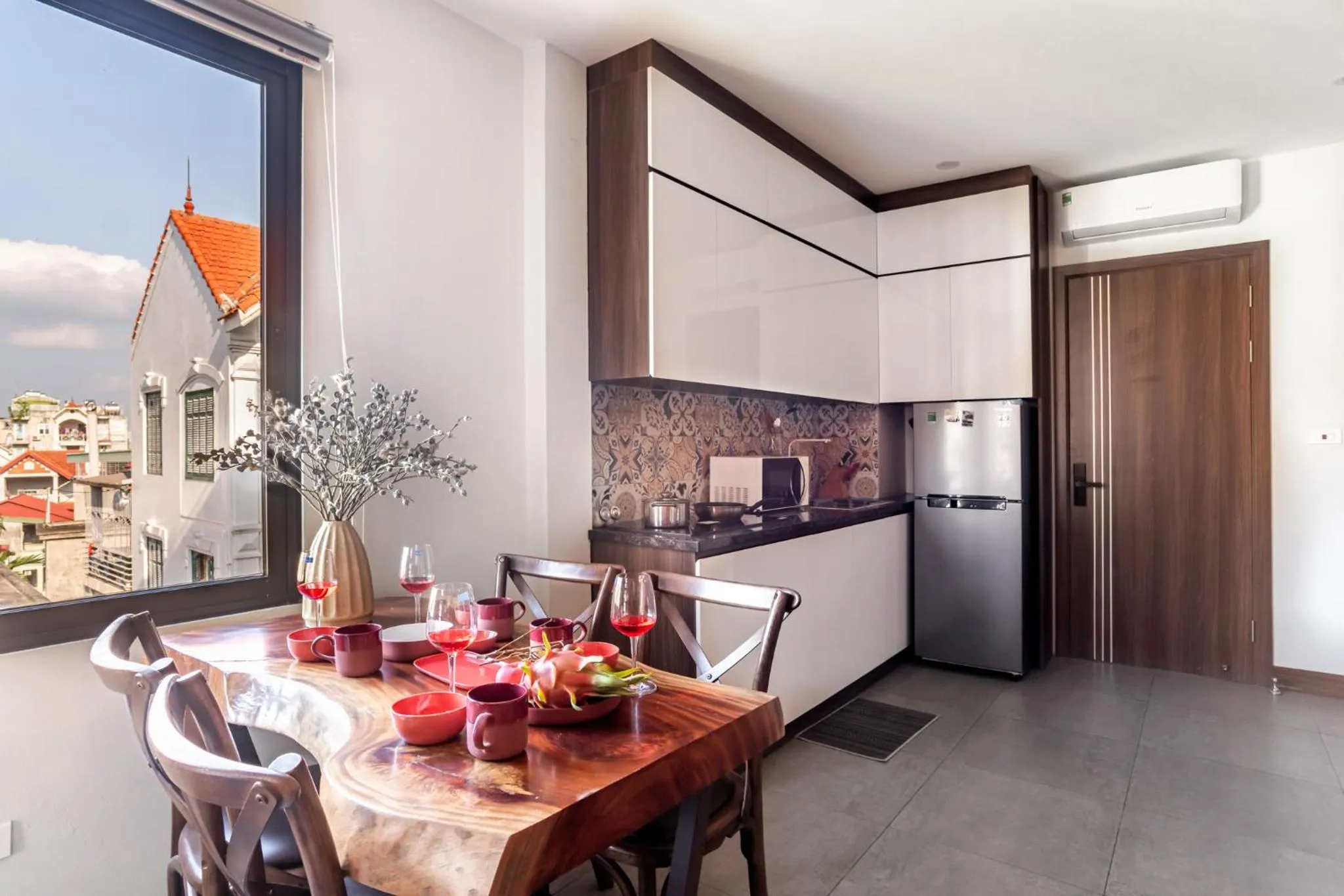 Dining area in Sabi Home Tay Ho Hanoi