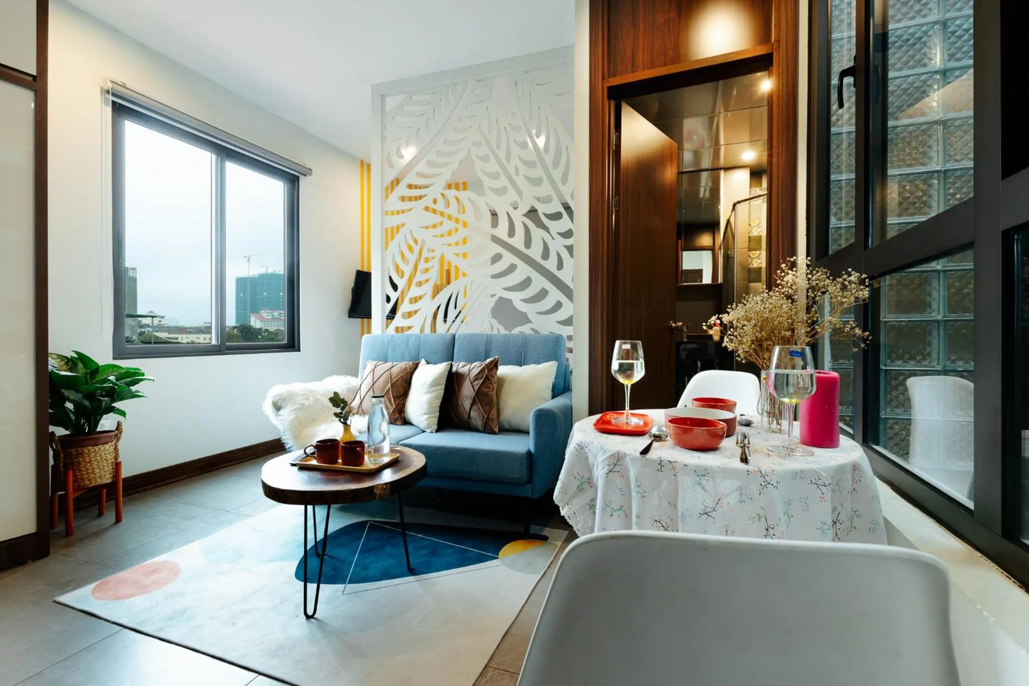 Living room in Sabi Home Tay Ho Hanoi