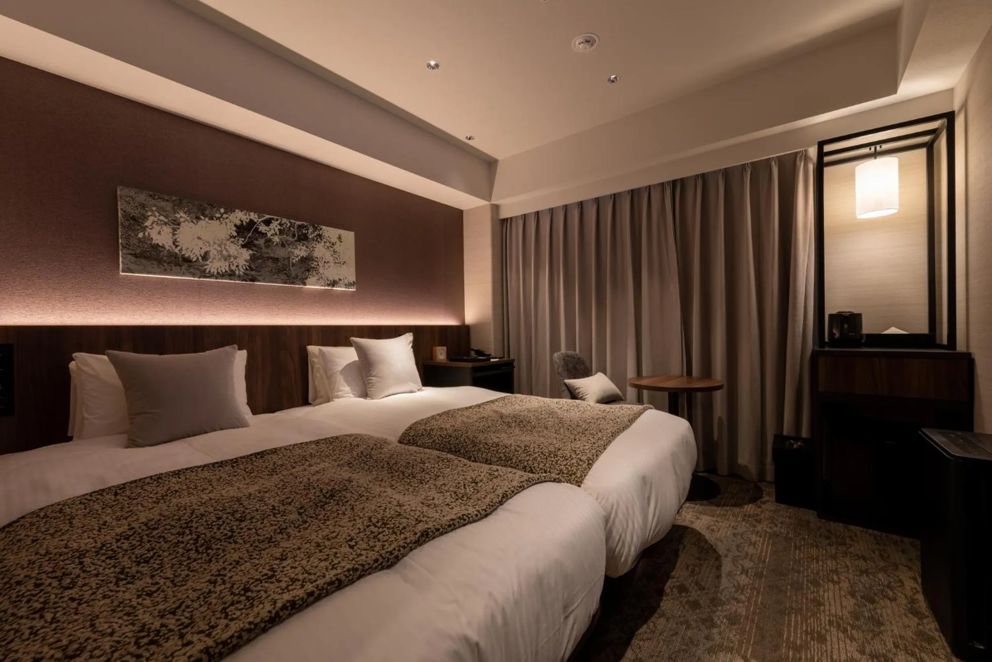 Bed in Iroha Grand Hotel Kintetsu Nara Ekimae