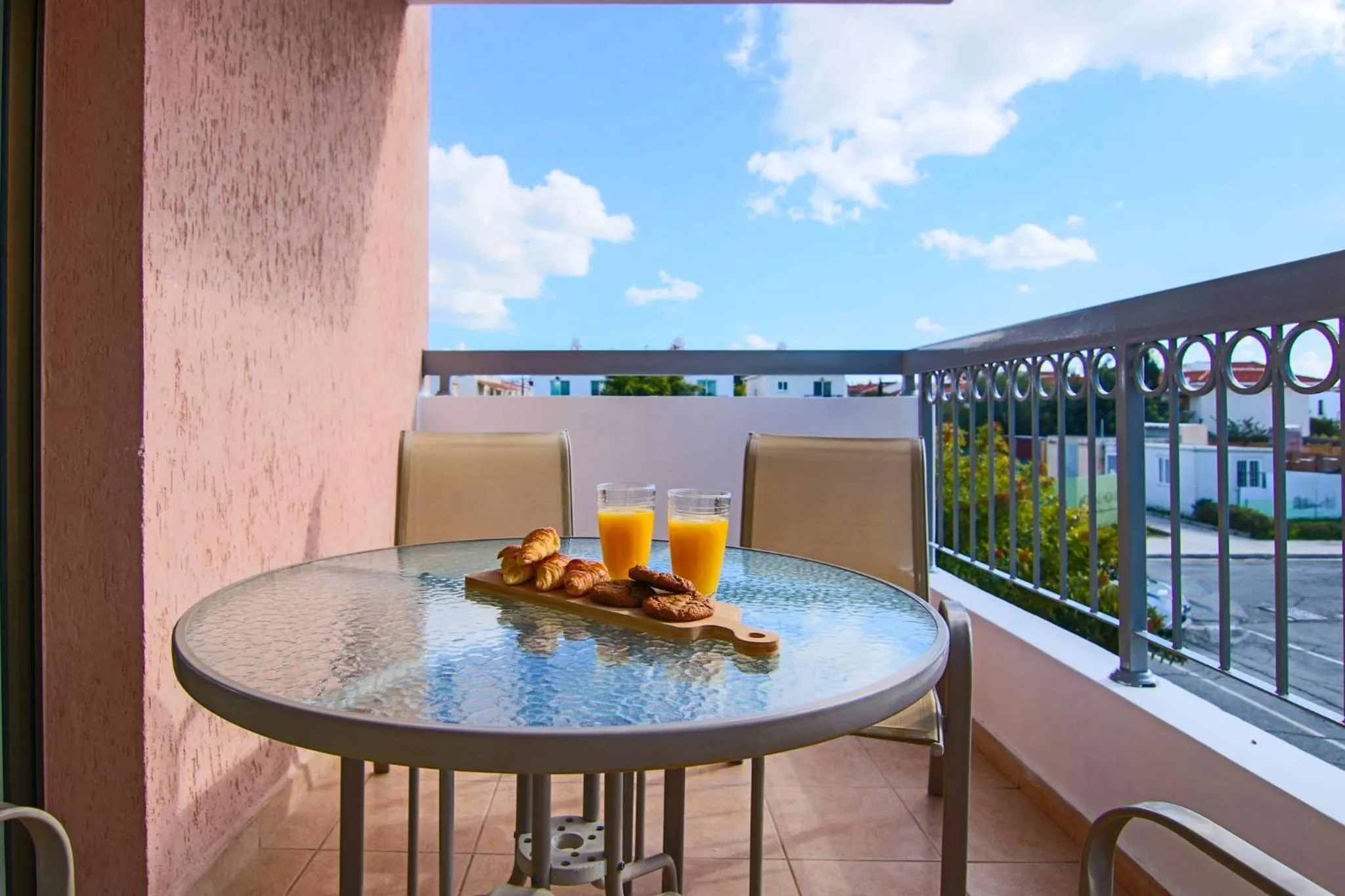 Balcony/Terrace in Phaedrus Living City View Luxury Flat Georgos 203