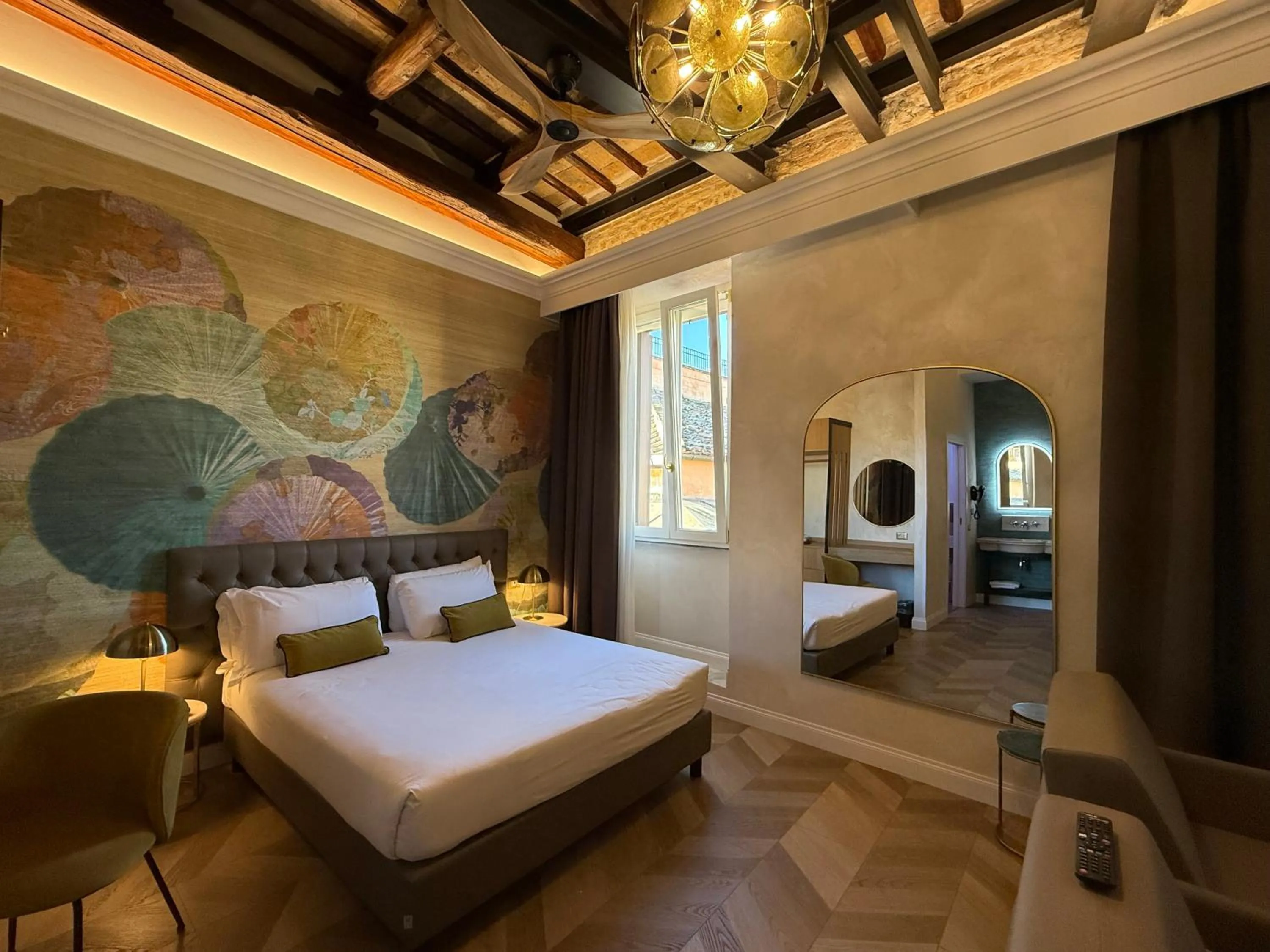 Decorative detail, Bed in Hotel Accademia