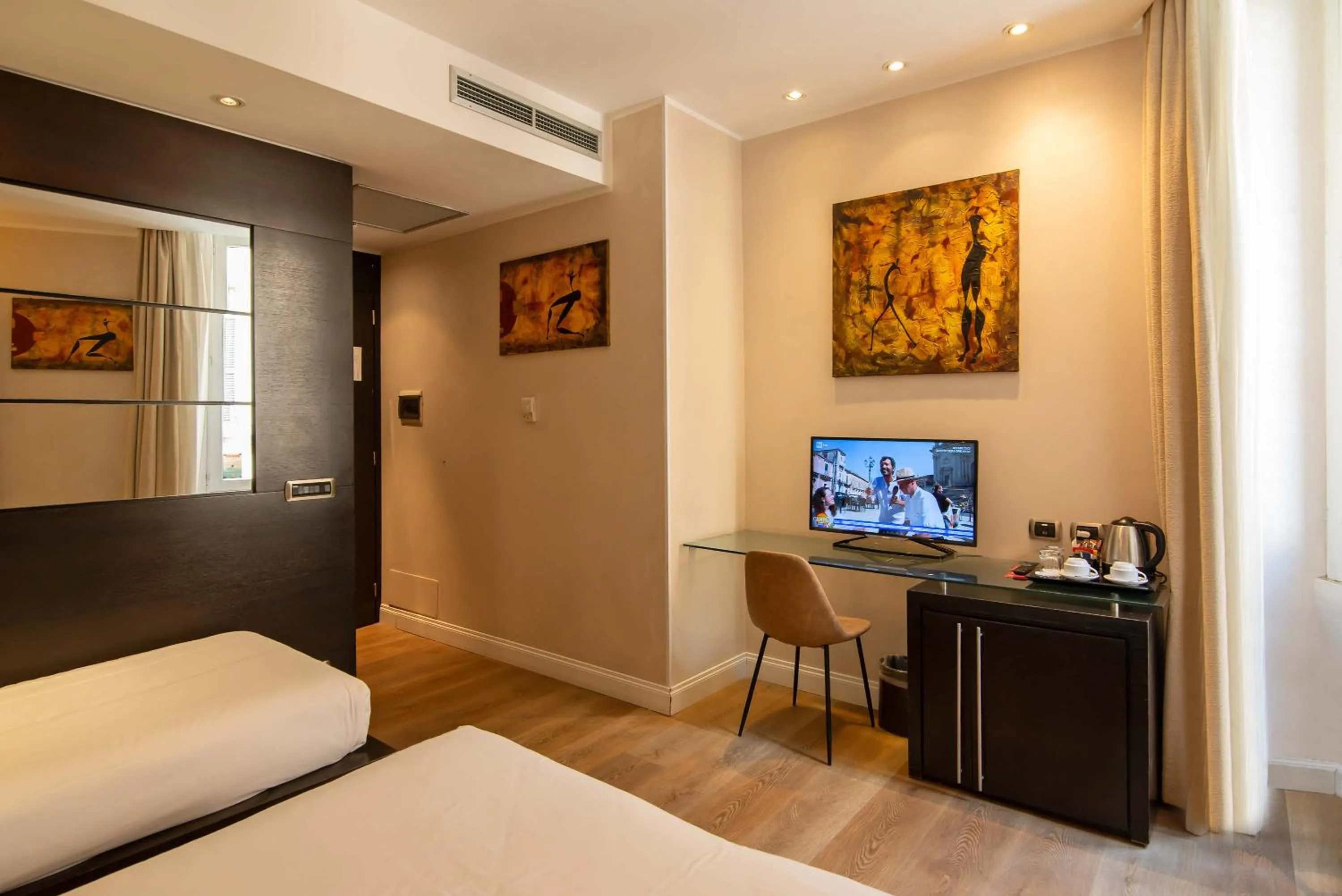 Decorative detail, Bed in Hotel Accademia