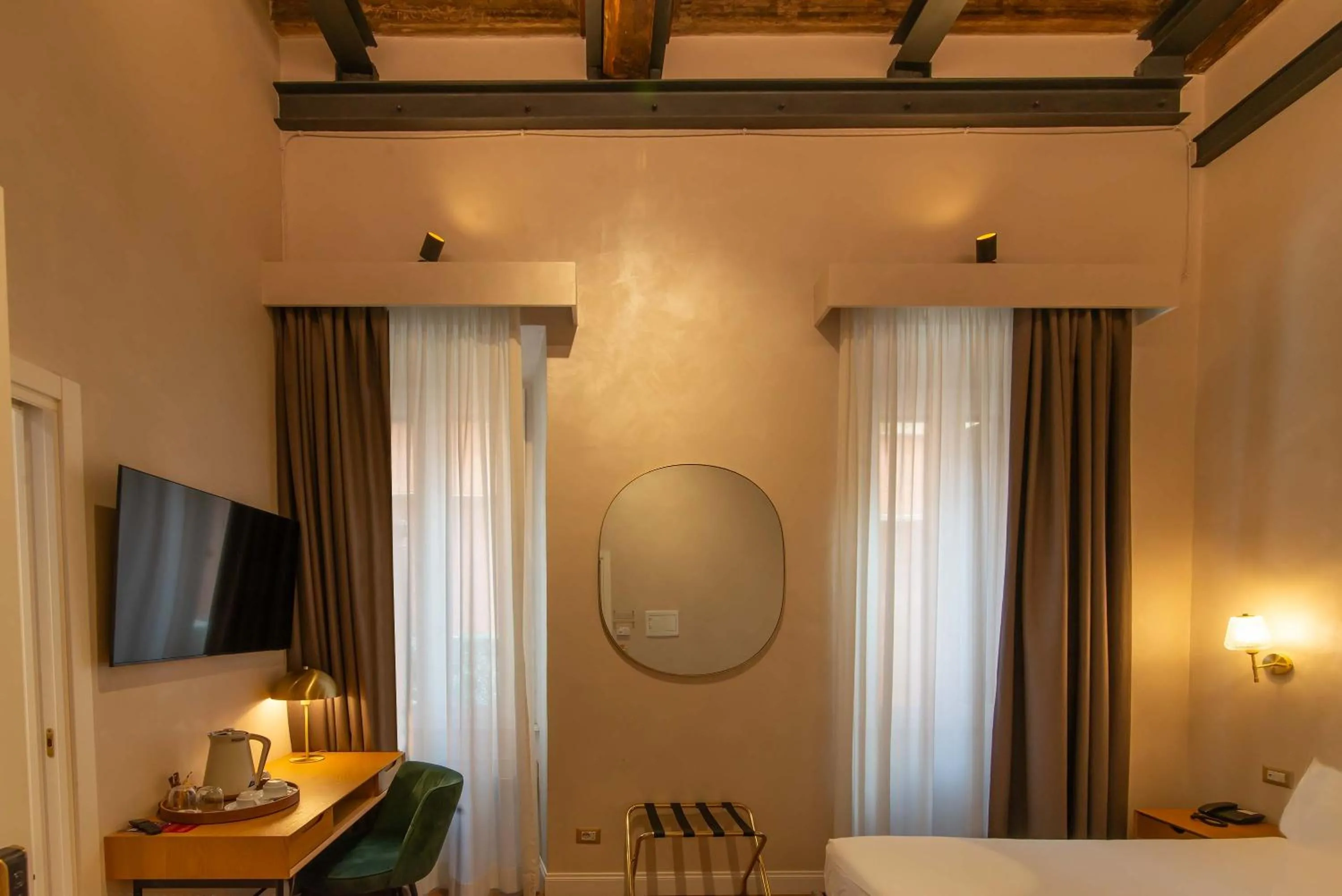 Decorative detail, Bed in Hotel Accademia