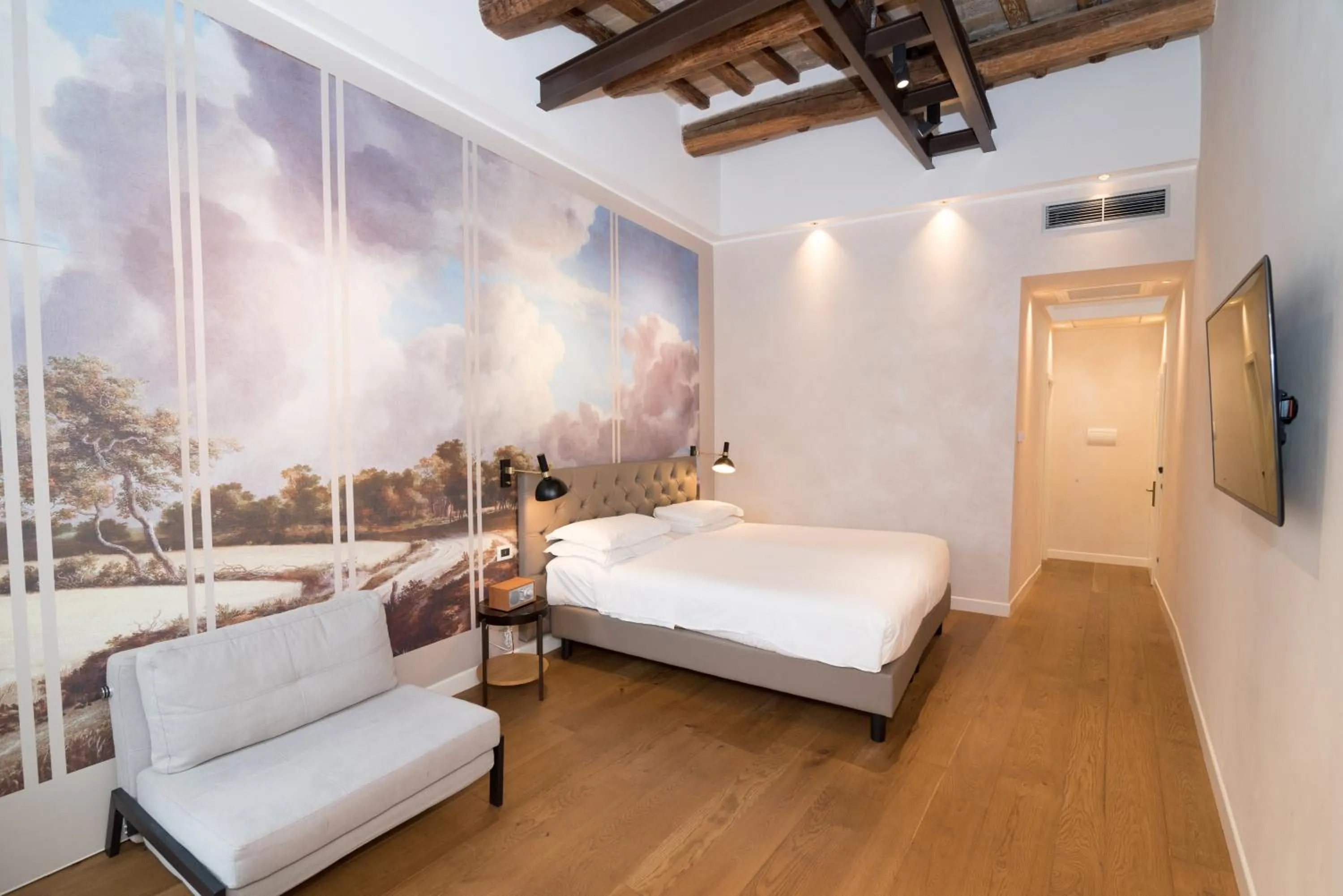 Bedroom, Bed in Hotel Accademia