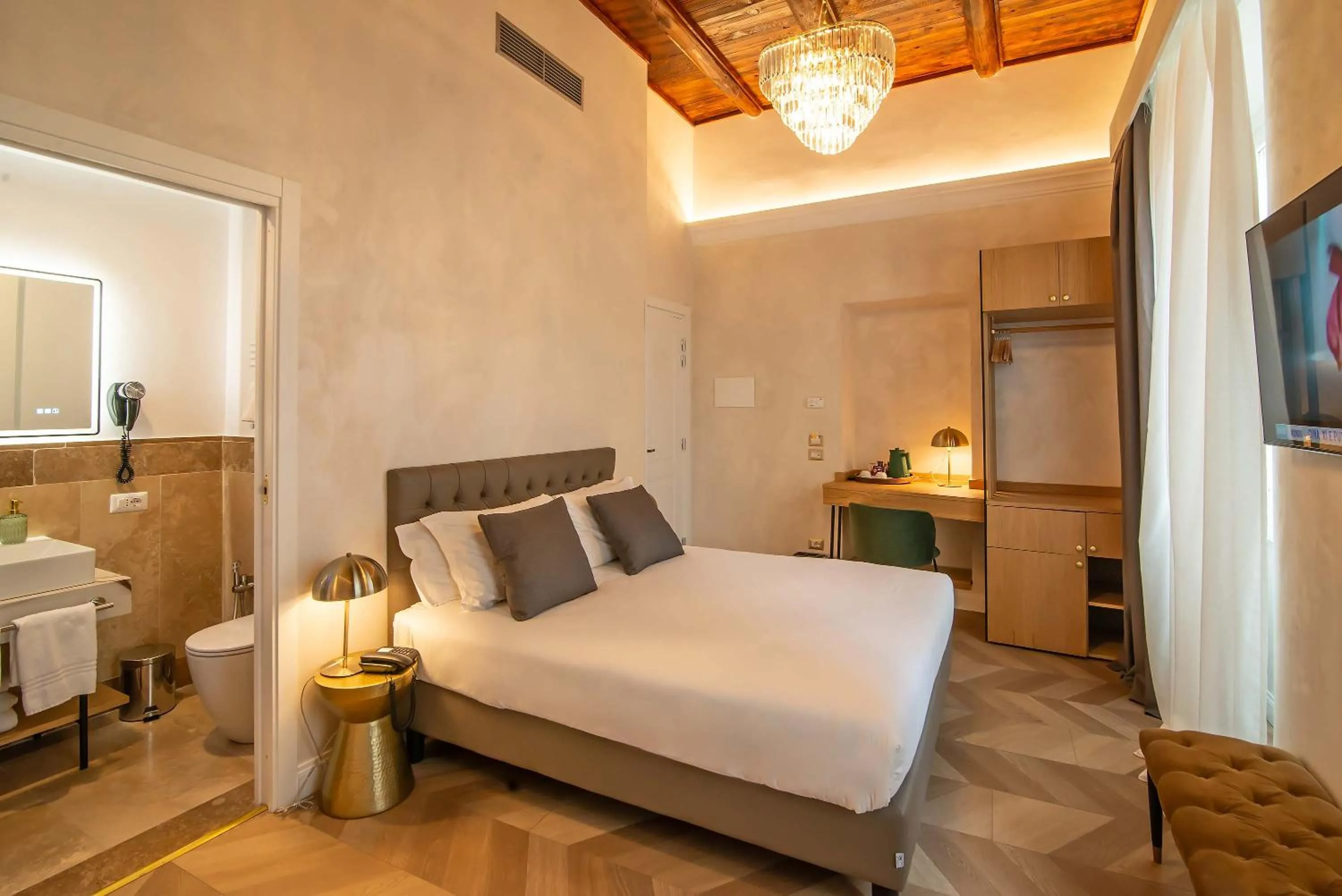 Bed in Hotel Accademia