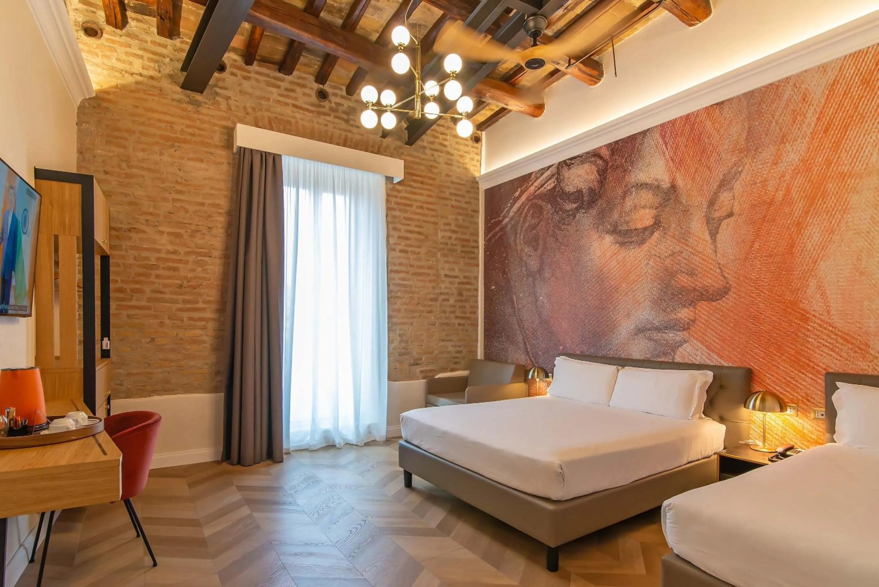Bed in Hotel Accademia