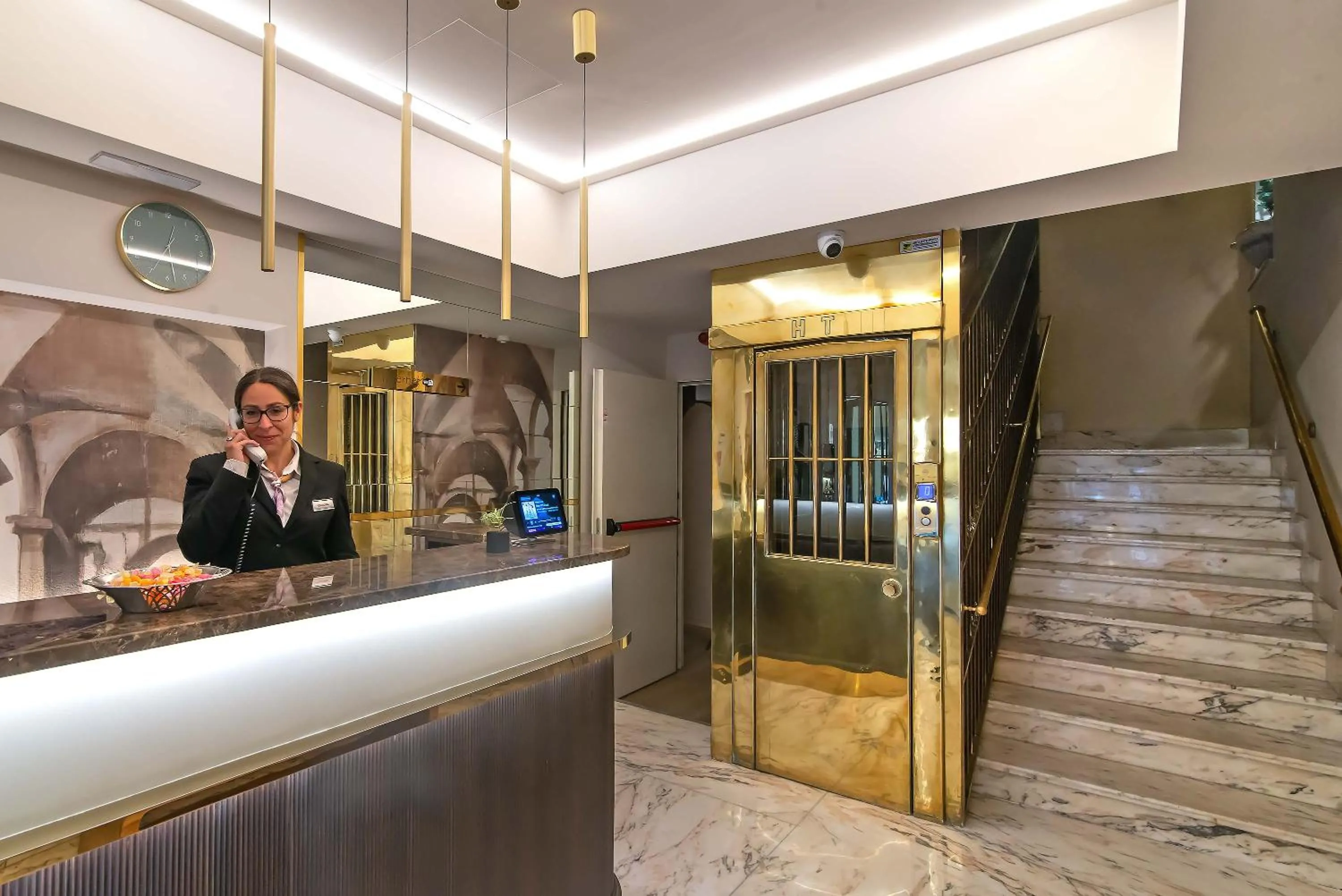 Lobby or reception in Hotel Tritone