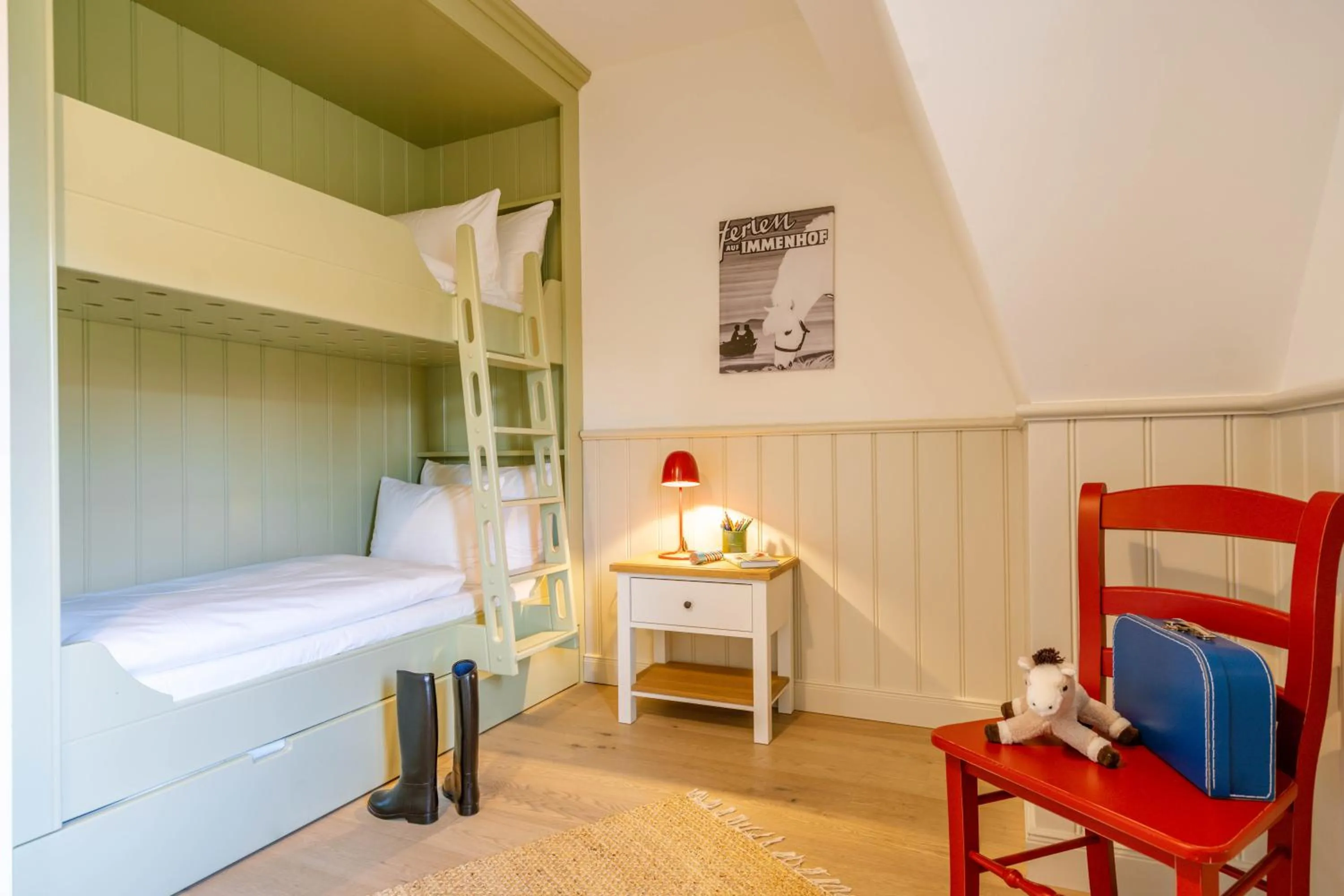 Bed in Hotel Gut Immenhof