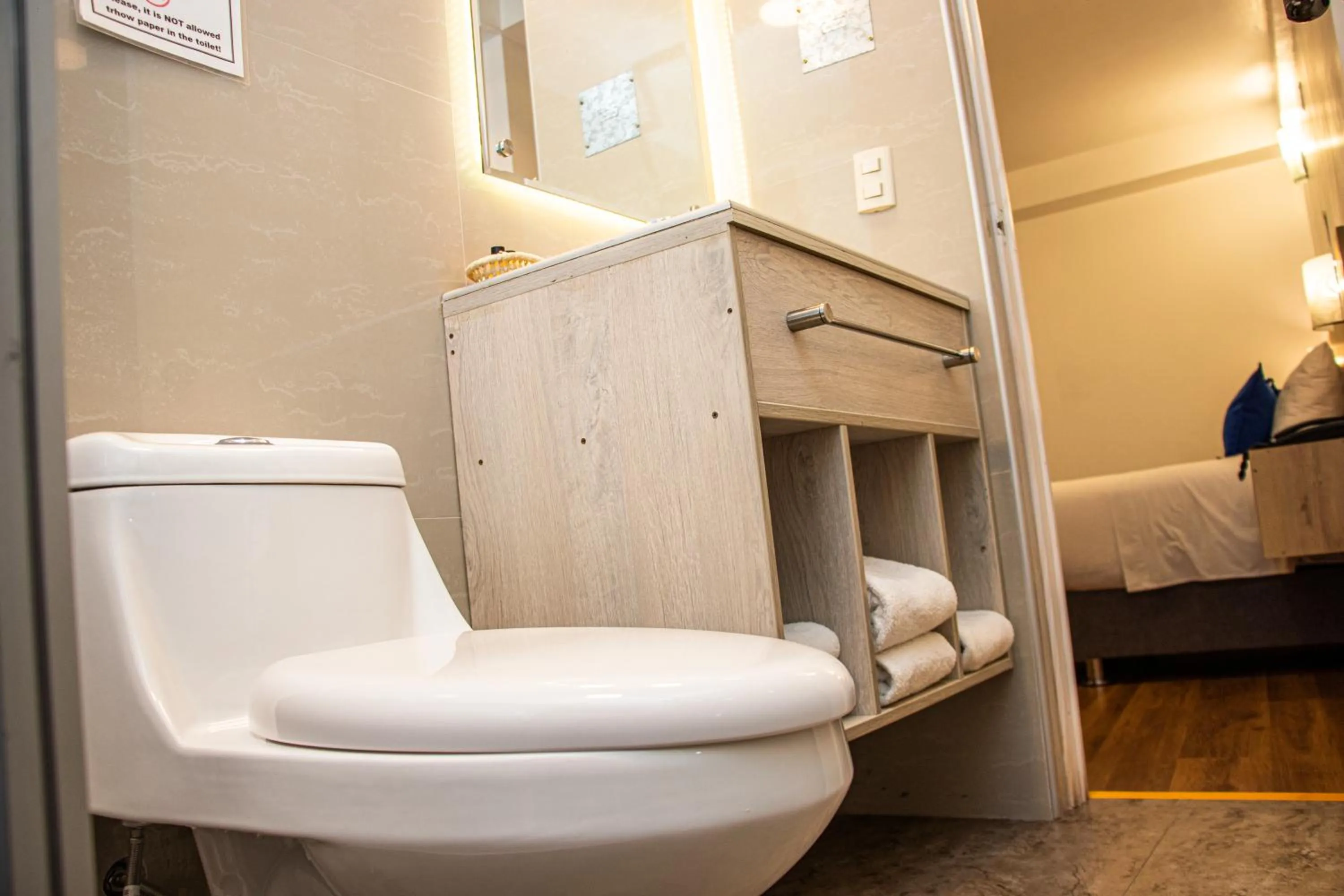 Bathroom, Bed in Estancia San Pedro Hotel