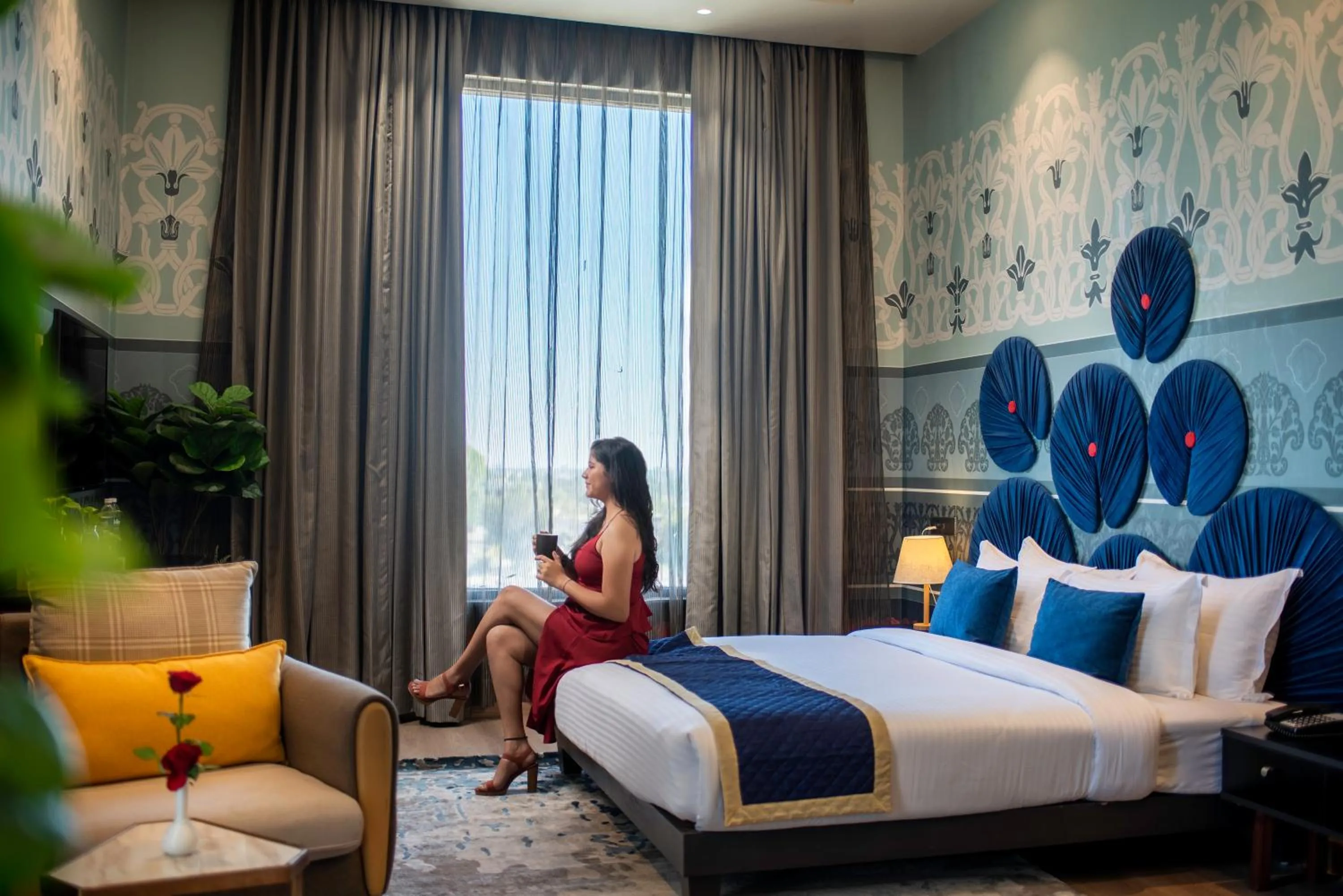 Bed in The Nest Luxury Resort