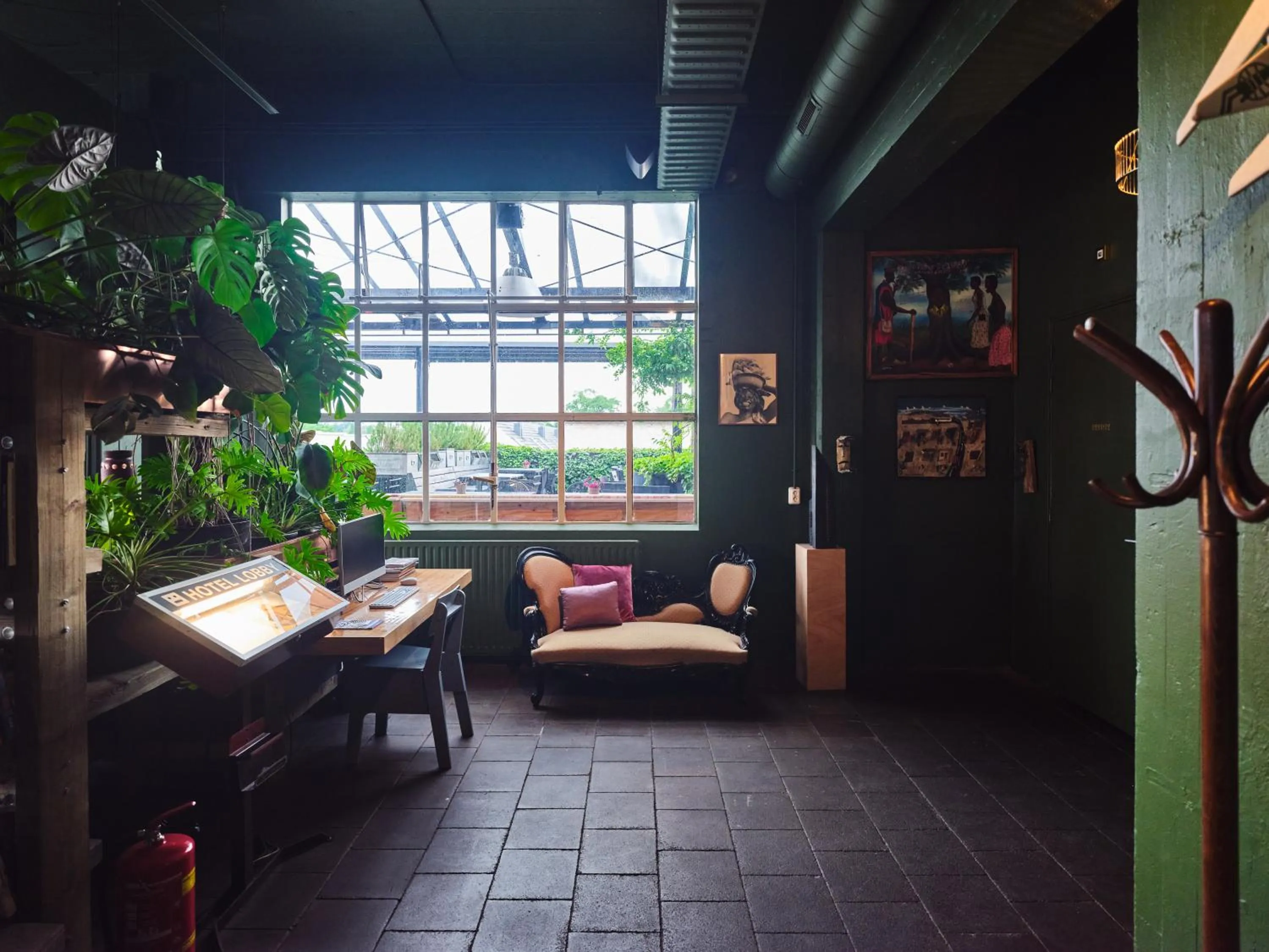 Lobby or reception in Hotel Piet Hein Eek