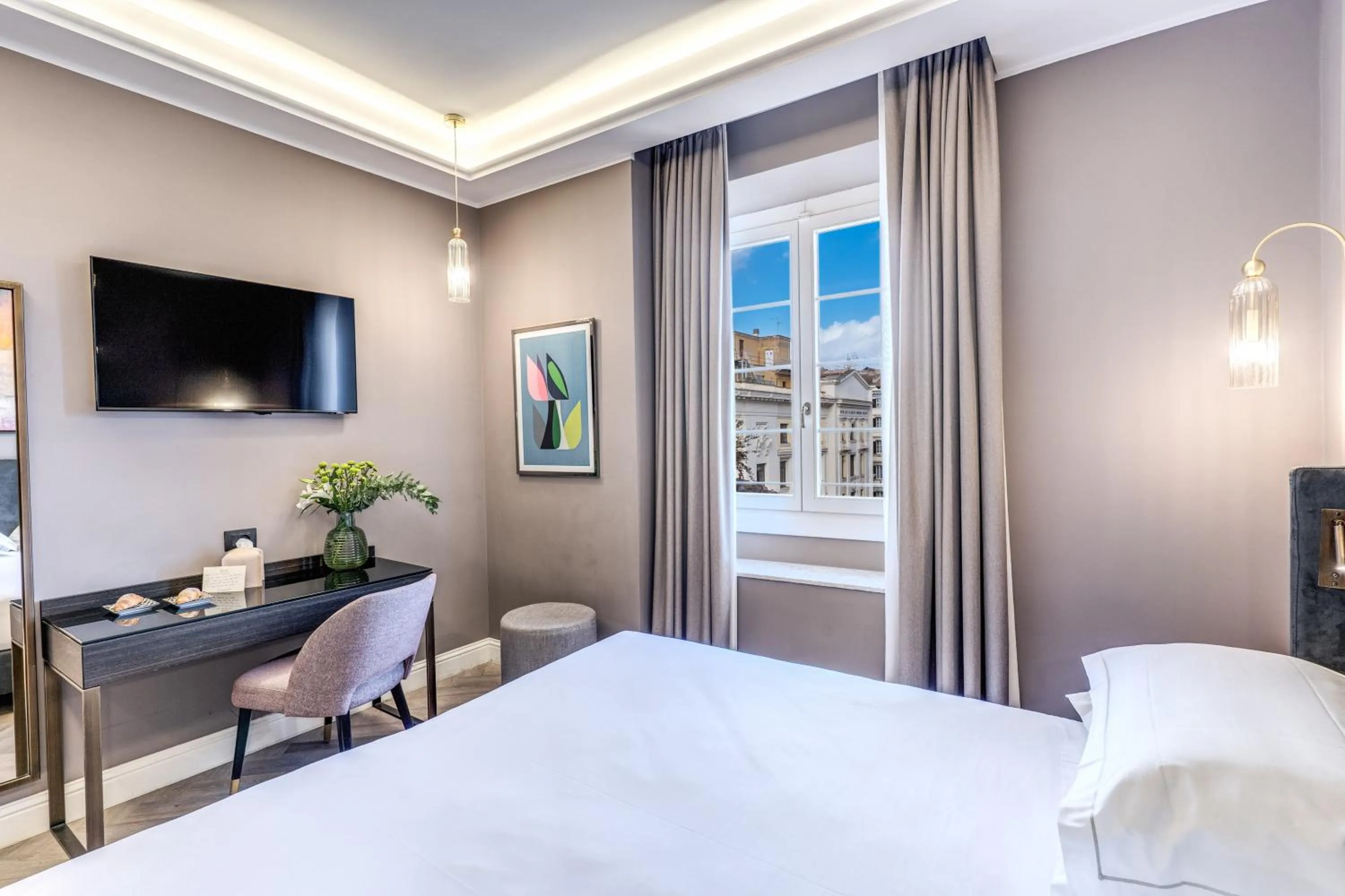 Bed in Hotel Viminale