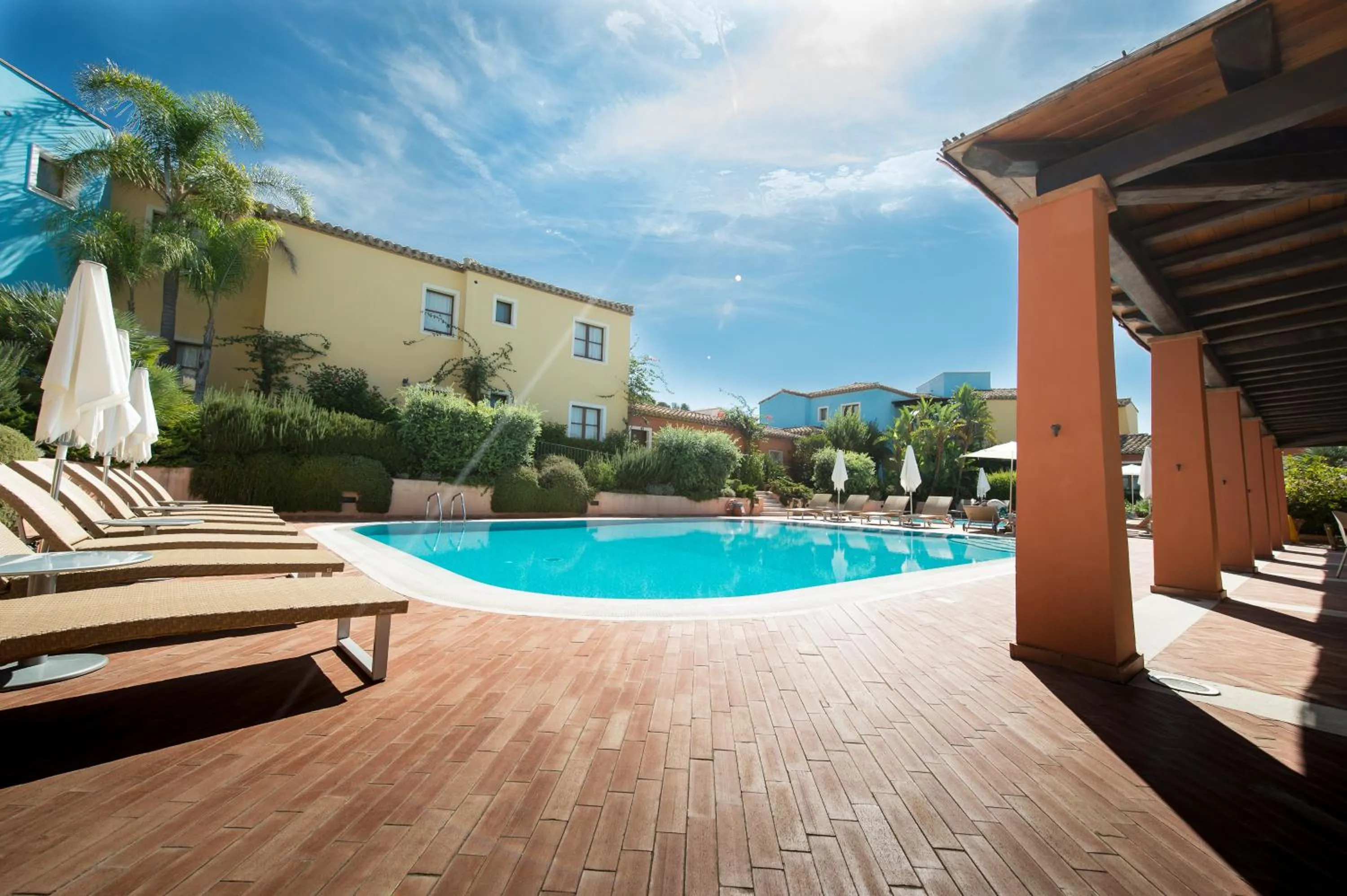 Pool view in Borgo Degli Ulivi