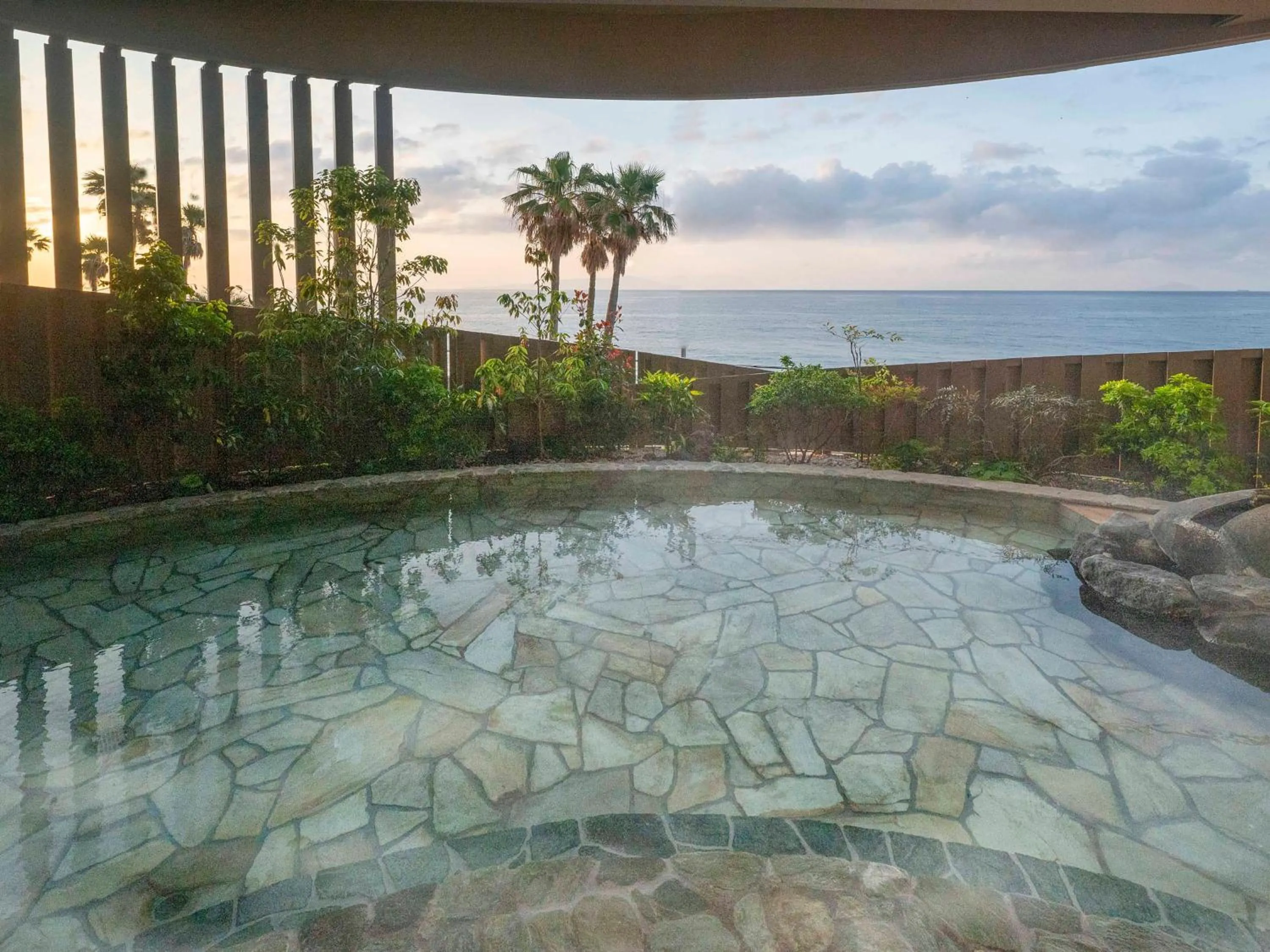 Hot Spring Bath in Atagawa Ocean Resort