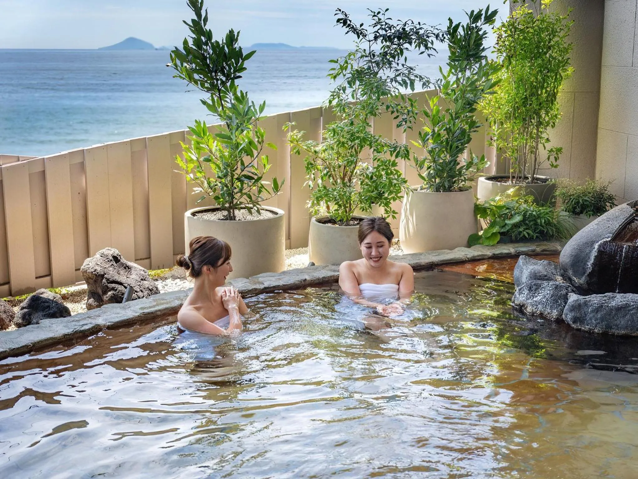 Open Air Bath in Atagawa Ocean Resort