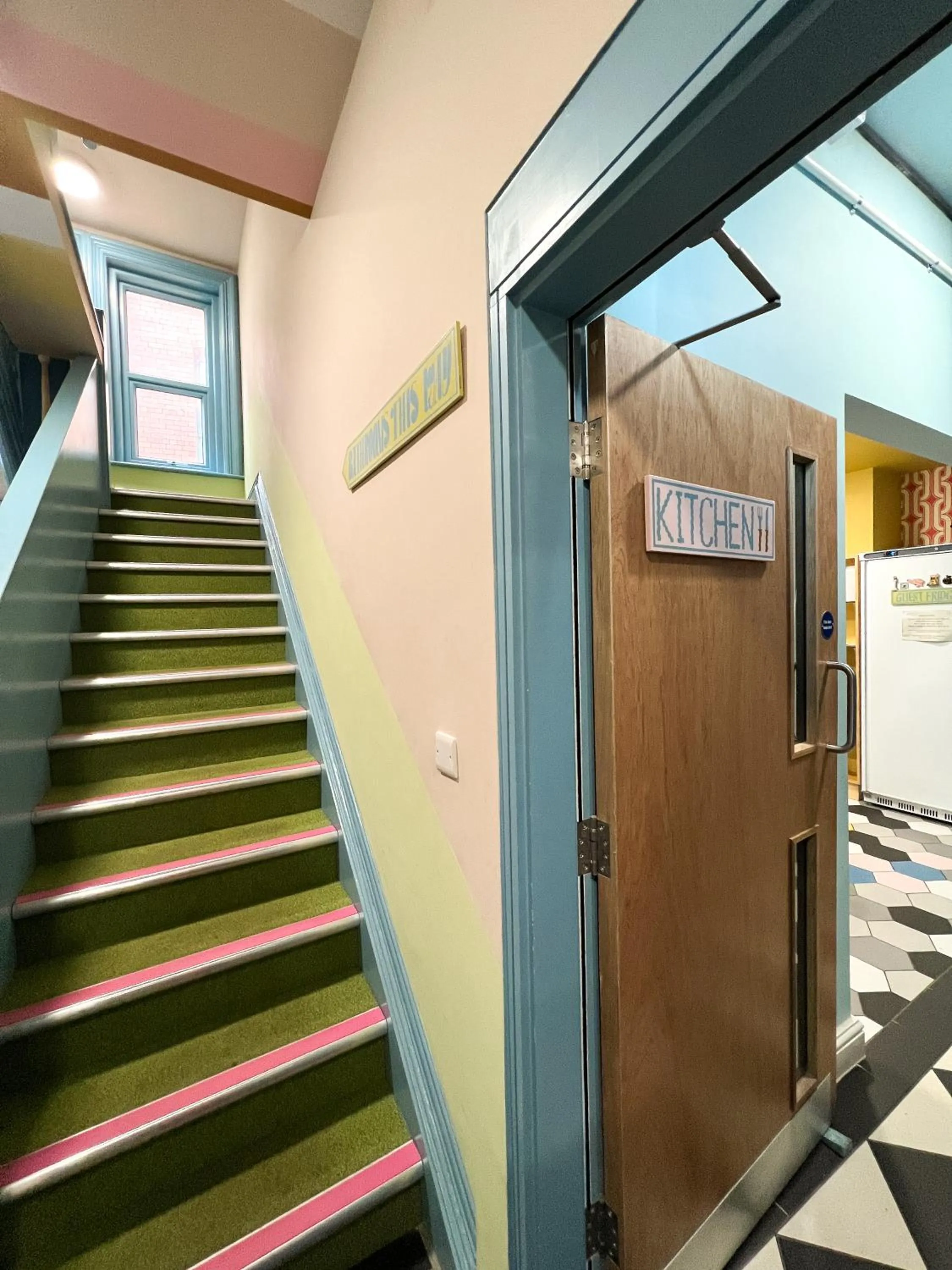 Decorative detail in Art Hostel