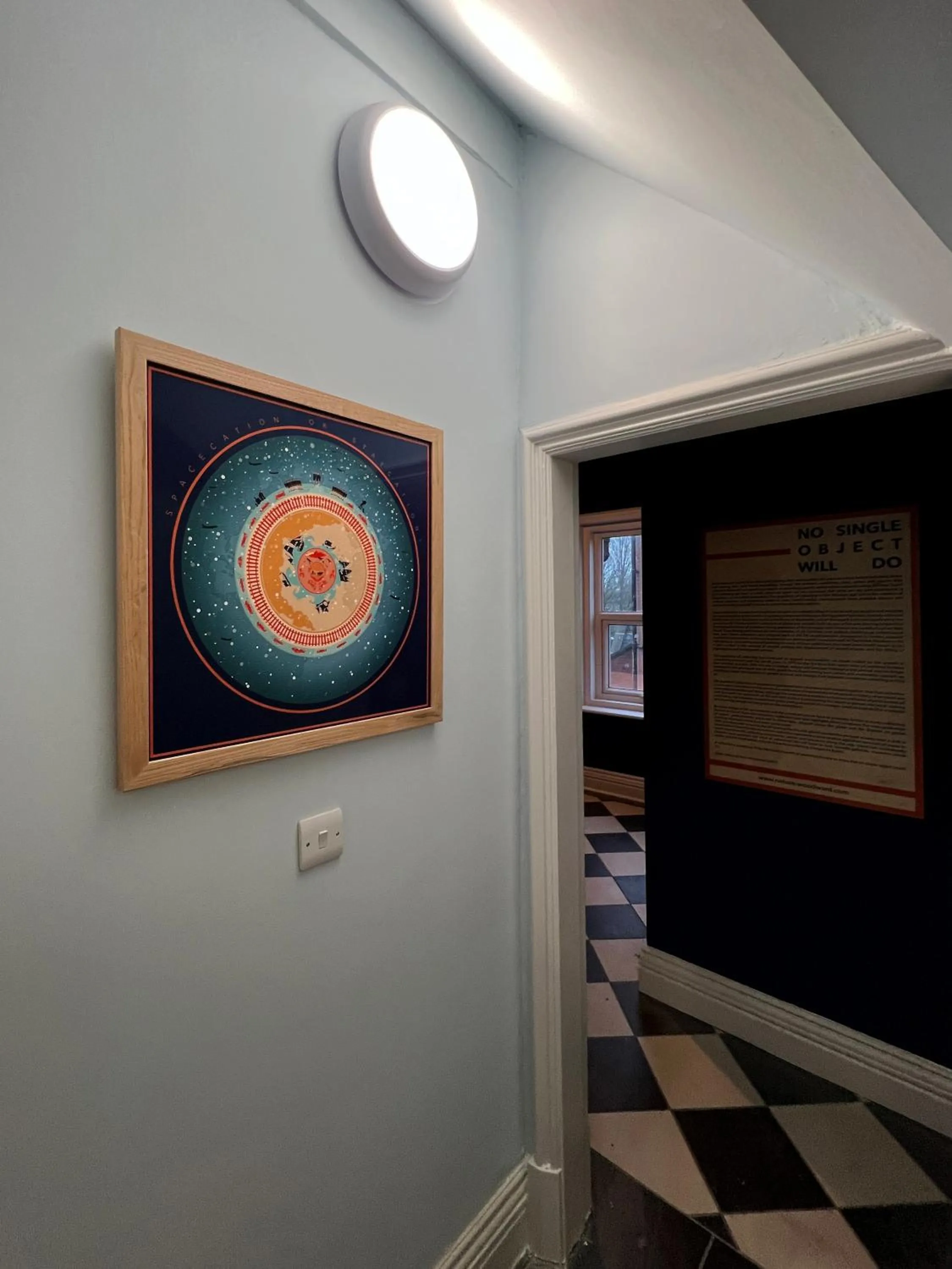 Decorative detail in Art Hostel