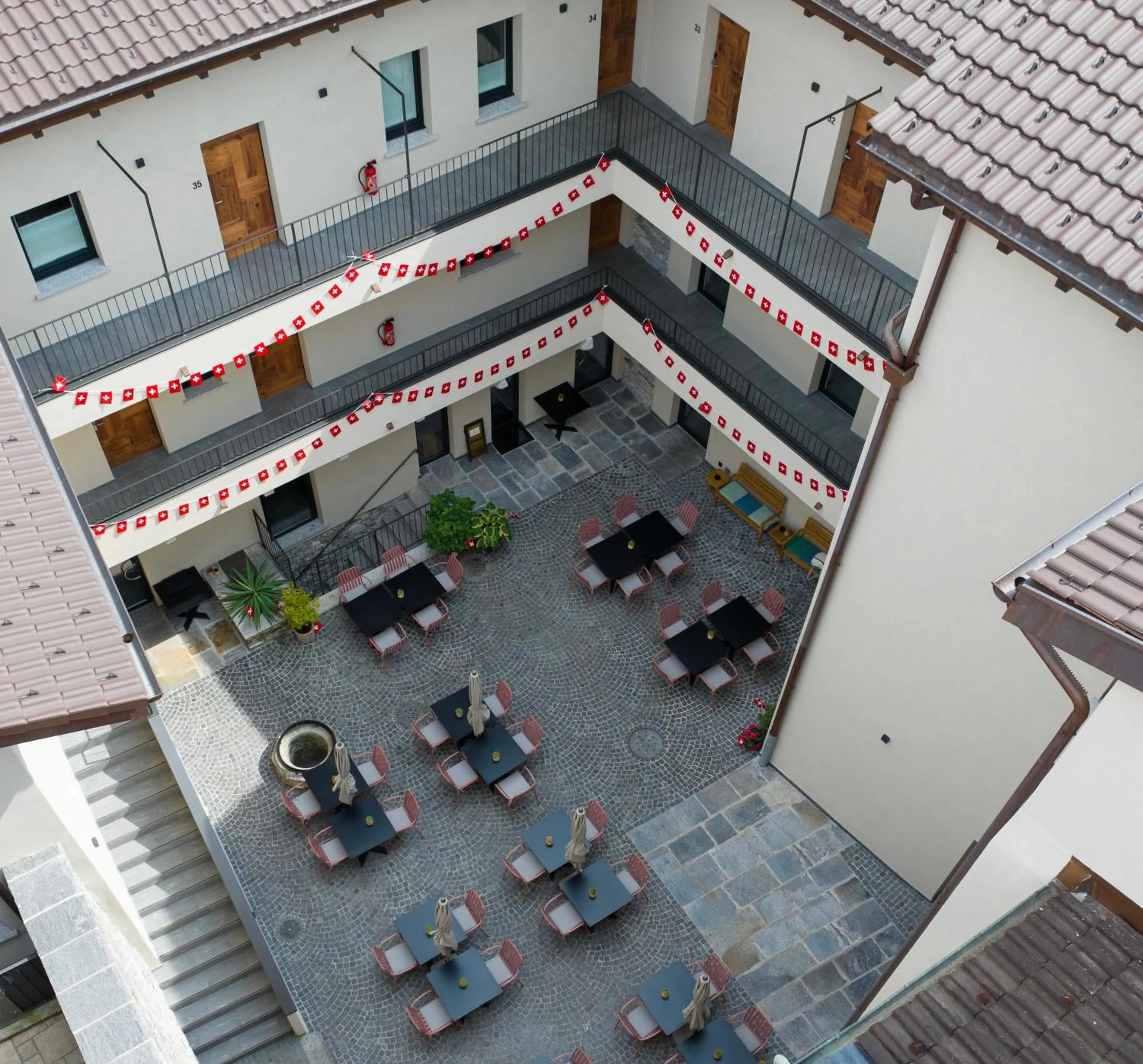 Patio in Charme Hotel al Torchio