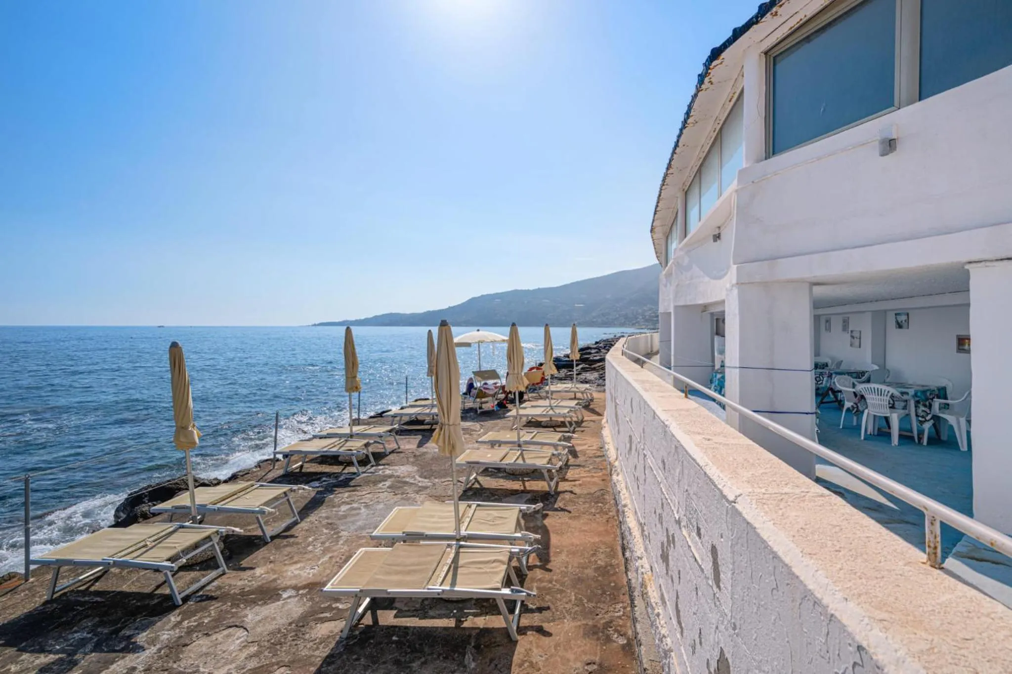 sunbed in Hotel La Perla Del Capo