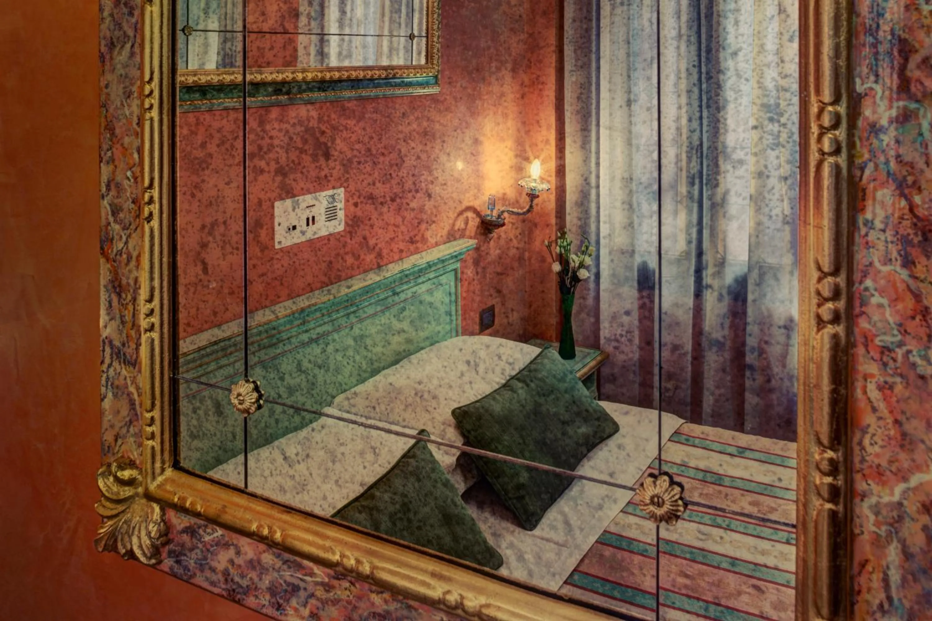 Decorative detail, Bed in Hotel Firenze