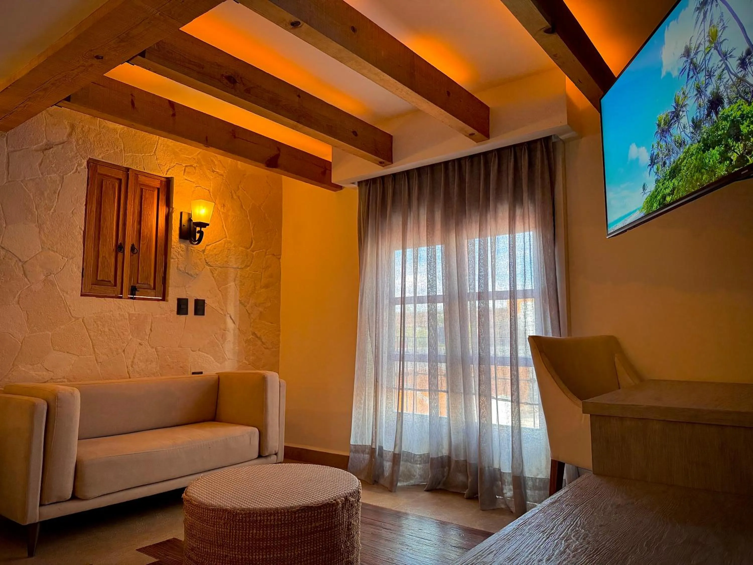 Communal lounge/ TV room in Hotel Boutique Casa Laja