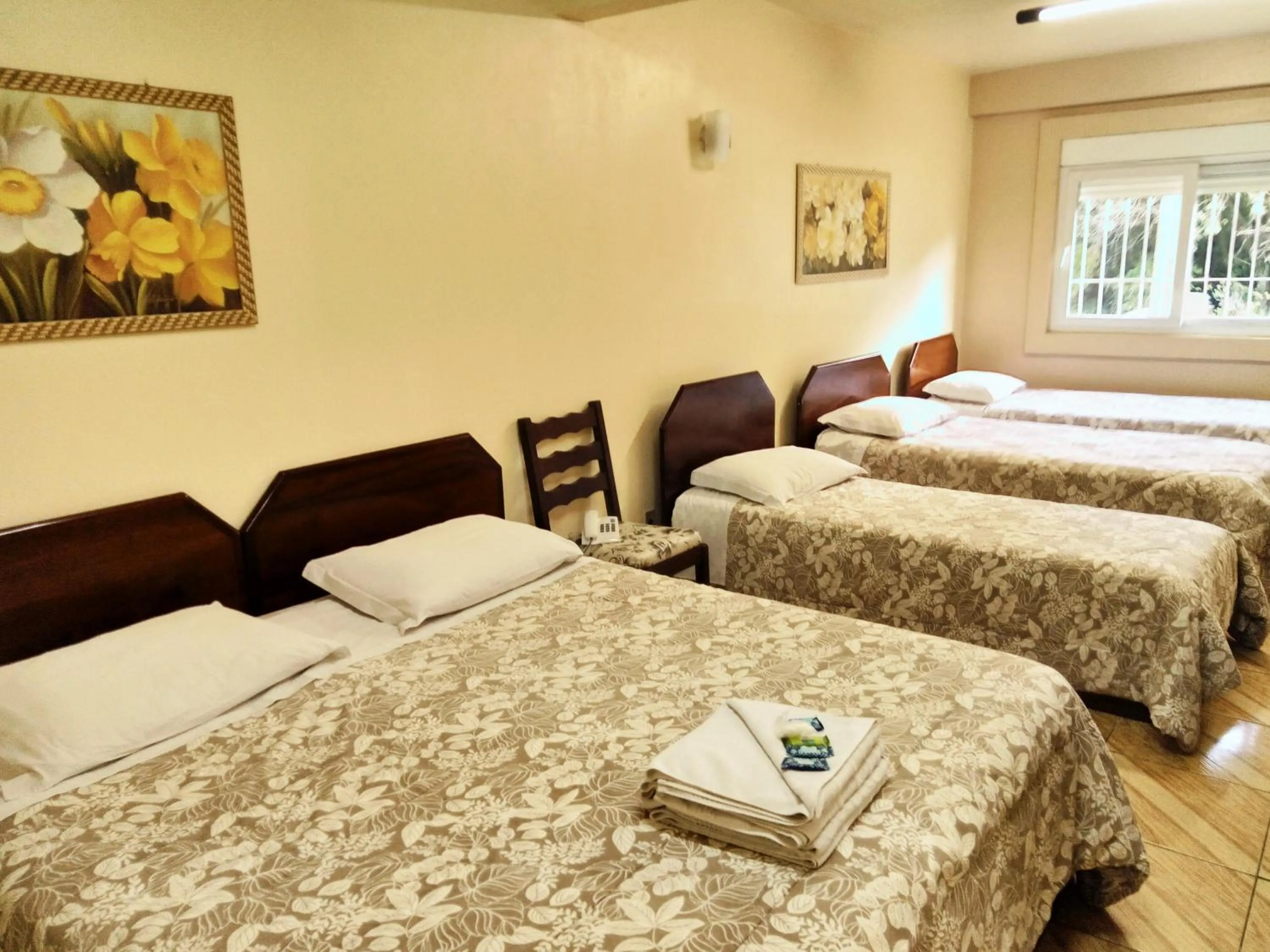 Bed in Hotel Pequenino