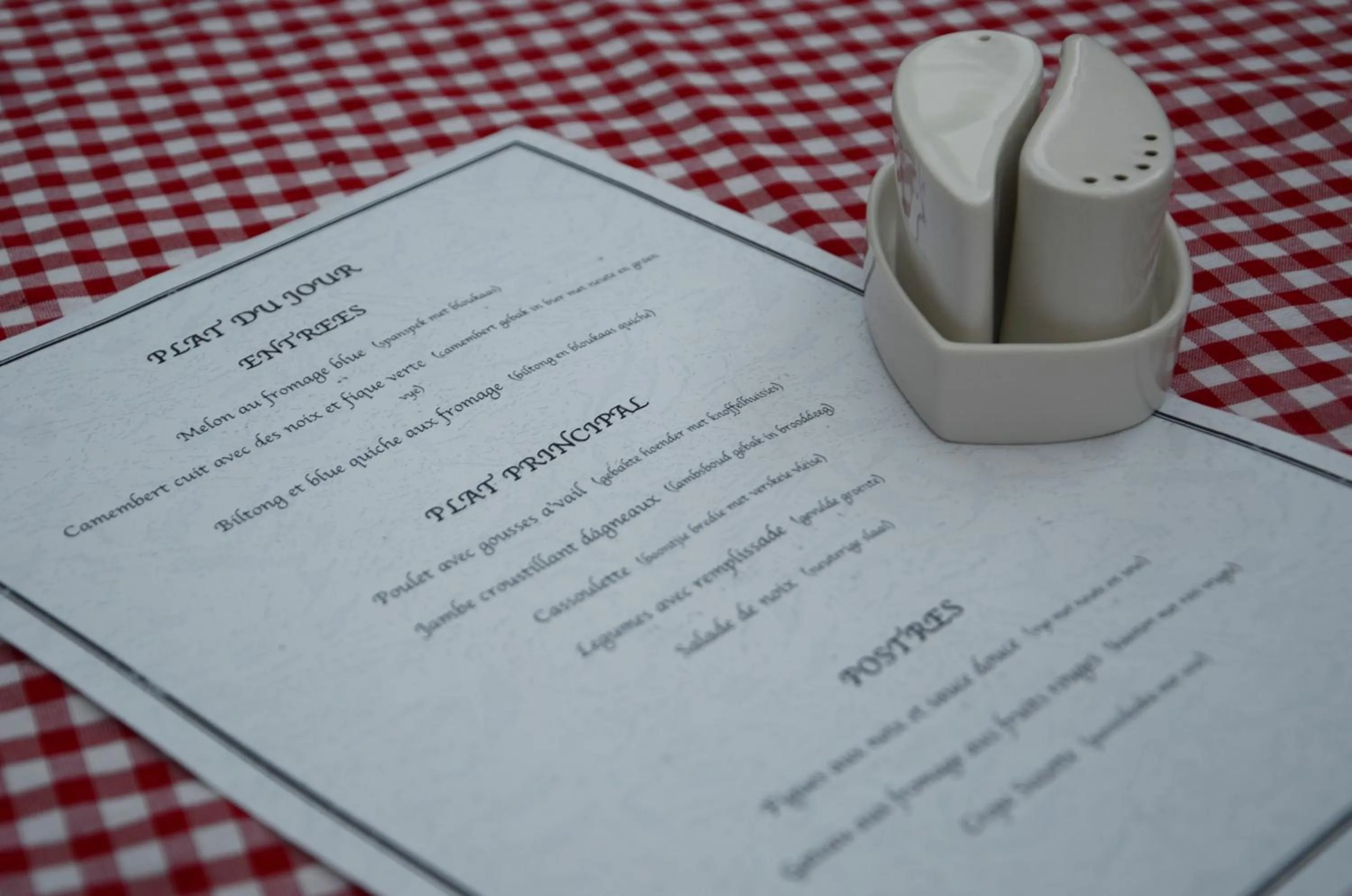 Food and drinks in Oleander Guest House