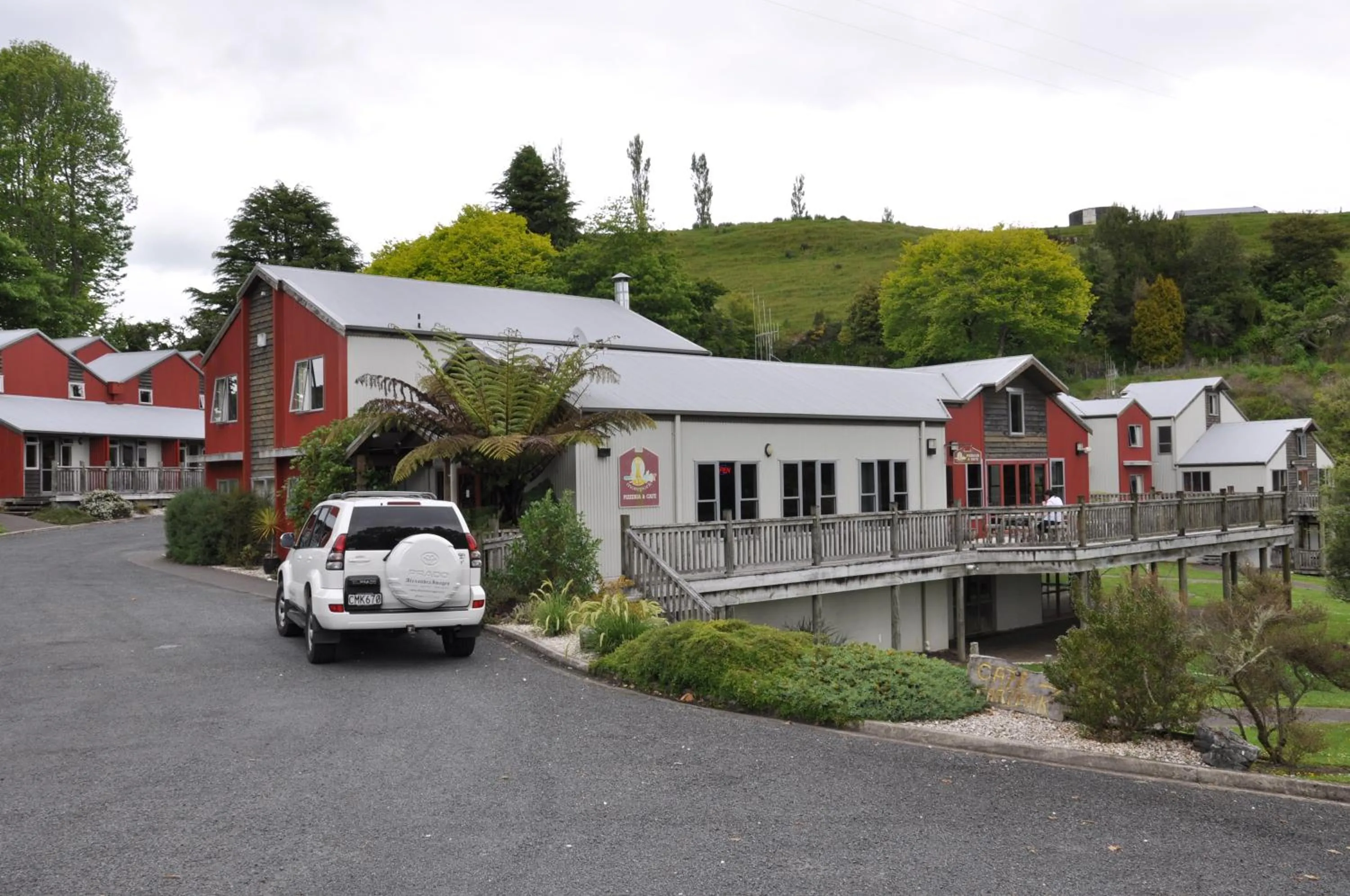 Property building in Waitomo Village Chalets home of Kiwipaka