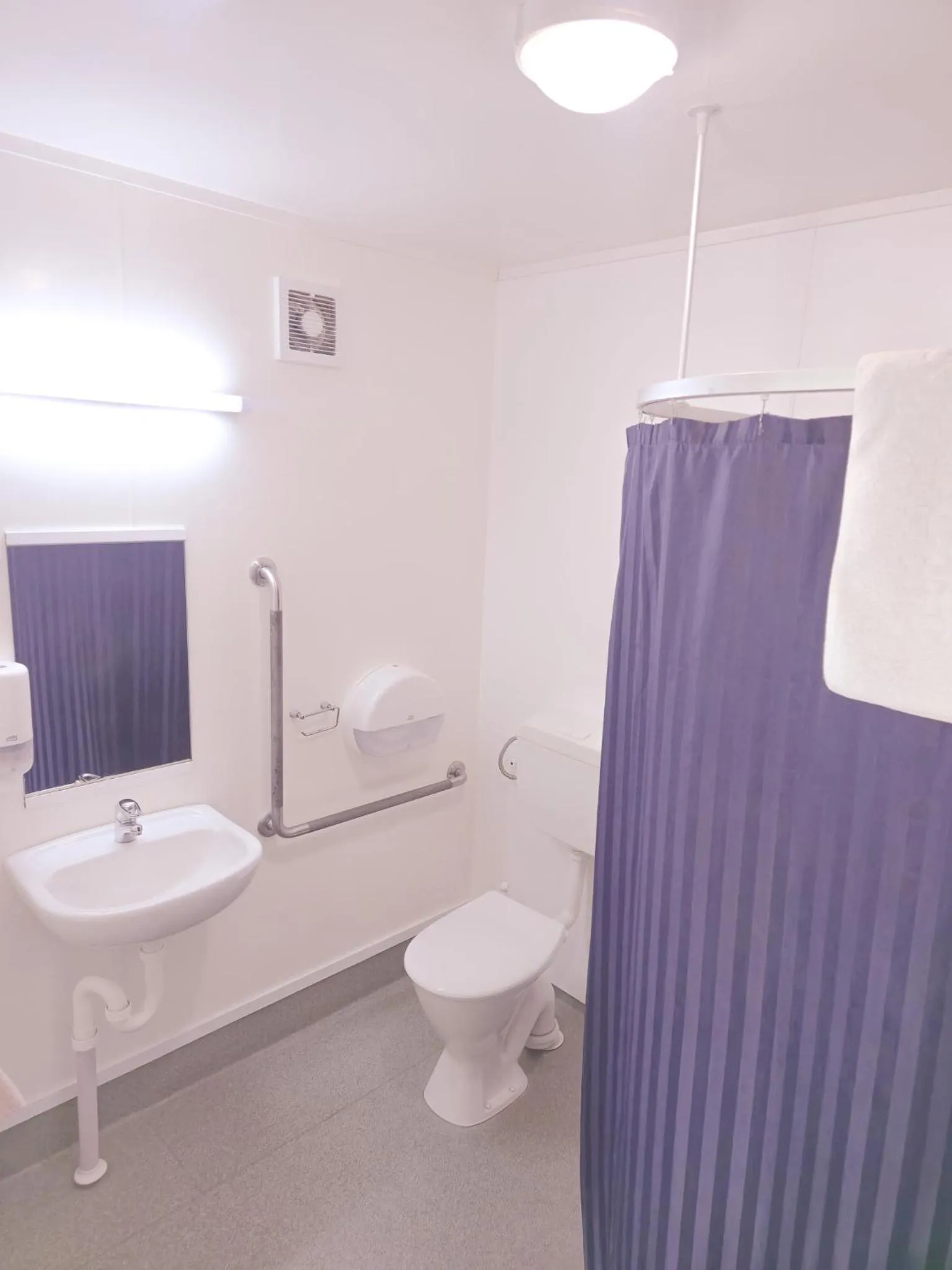 Bathroom in Waitomo Village Chalets home of Kiwipaka