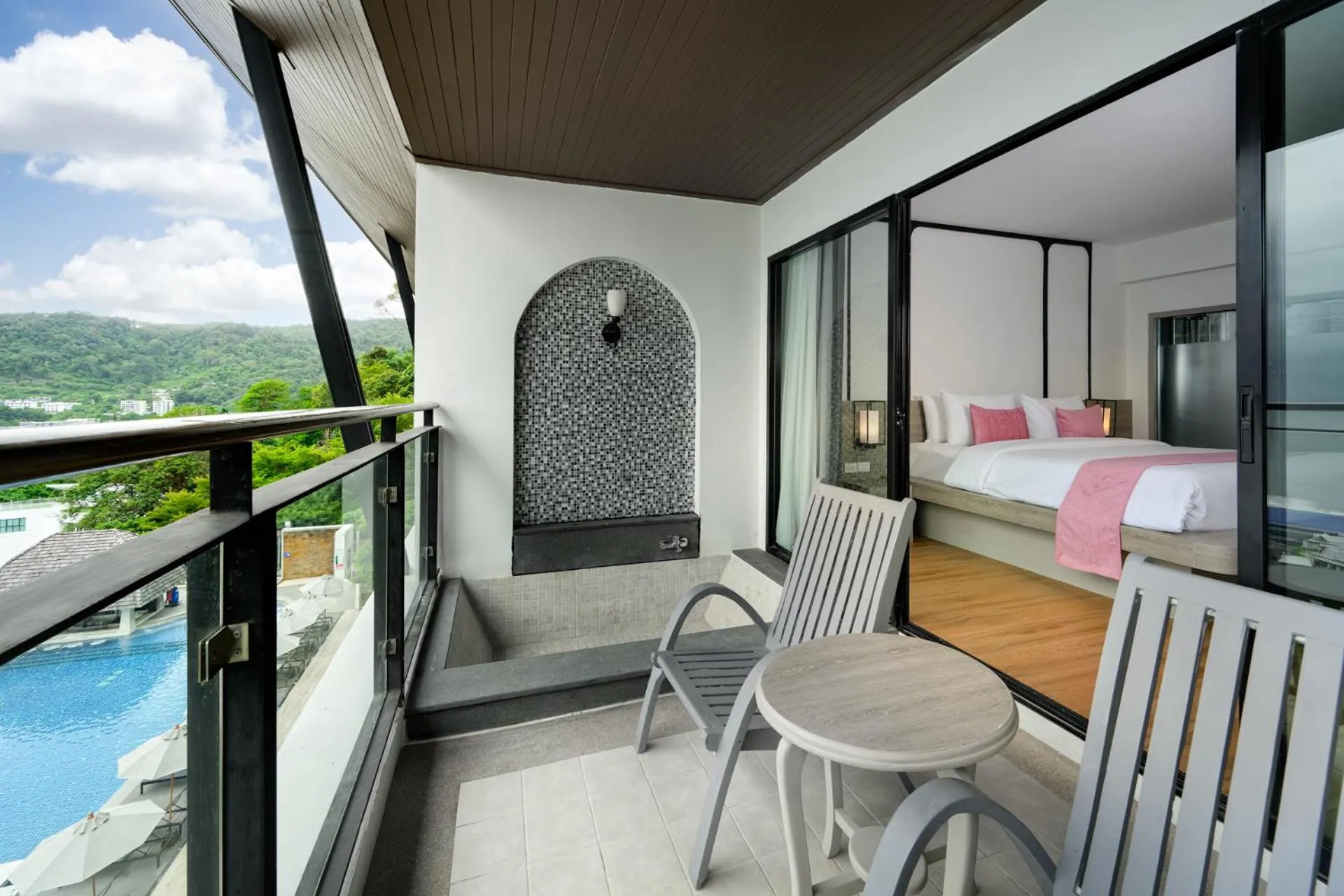 View (from property/room), Bed in Andamantra Resort and Villa Phuket