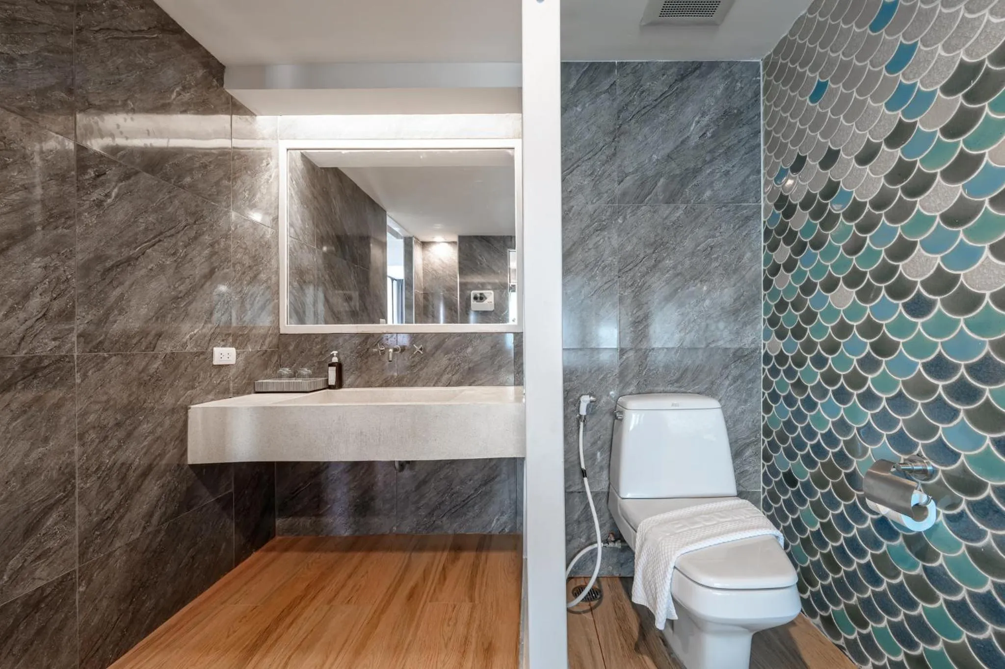 Toilet in Andamantra Resort and Villa Phuket