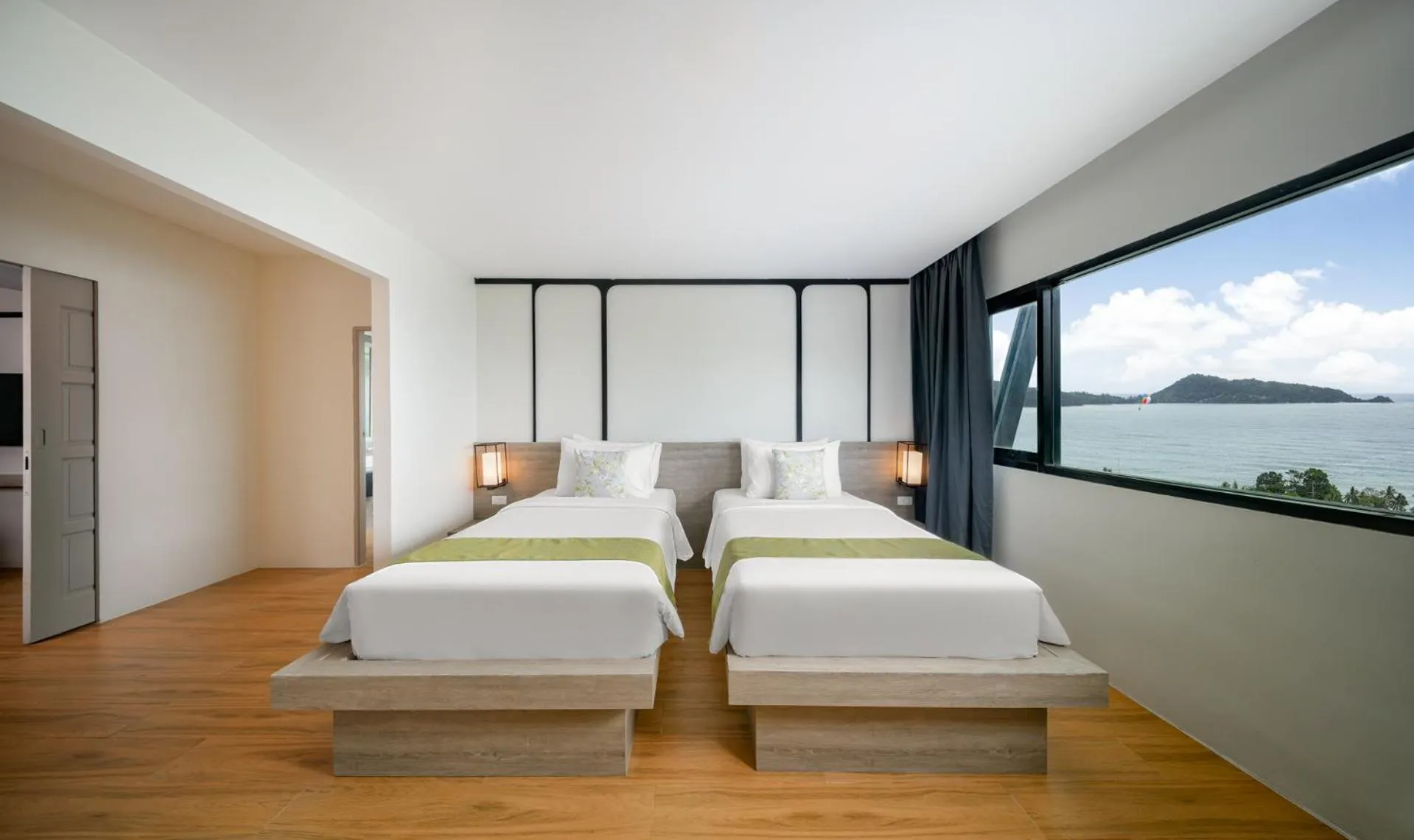 Bed in Andamantra Resort and Villa Phuket