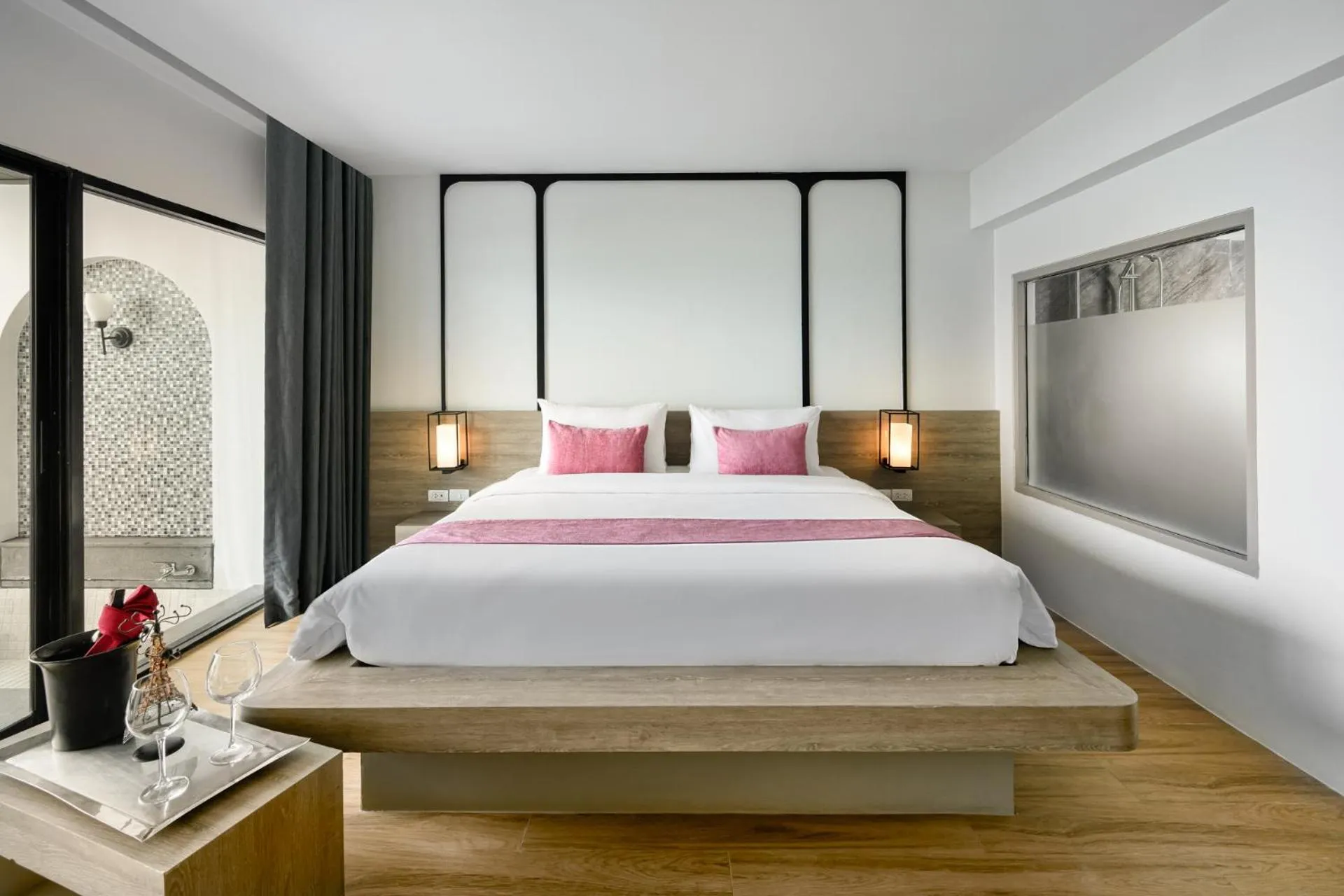 Bed in Andamantra Resort and Villa Phuket