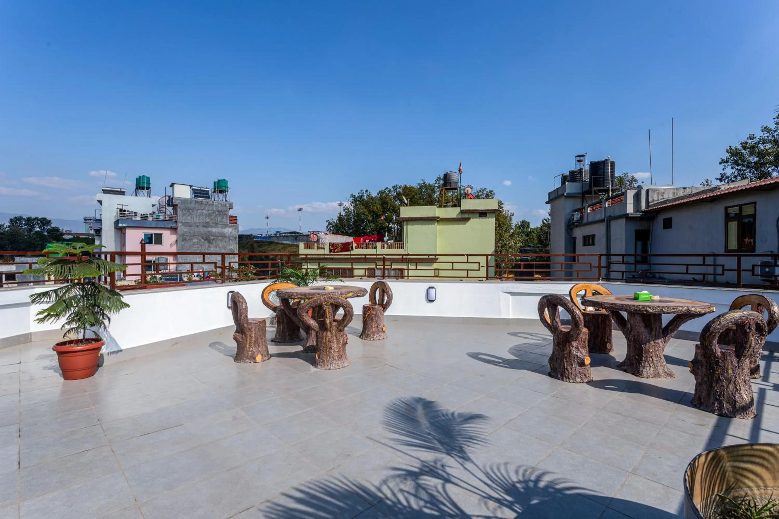 Balcony/Terrace in Hotel Airport Deepshree