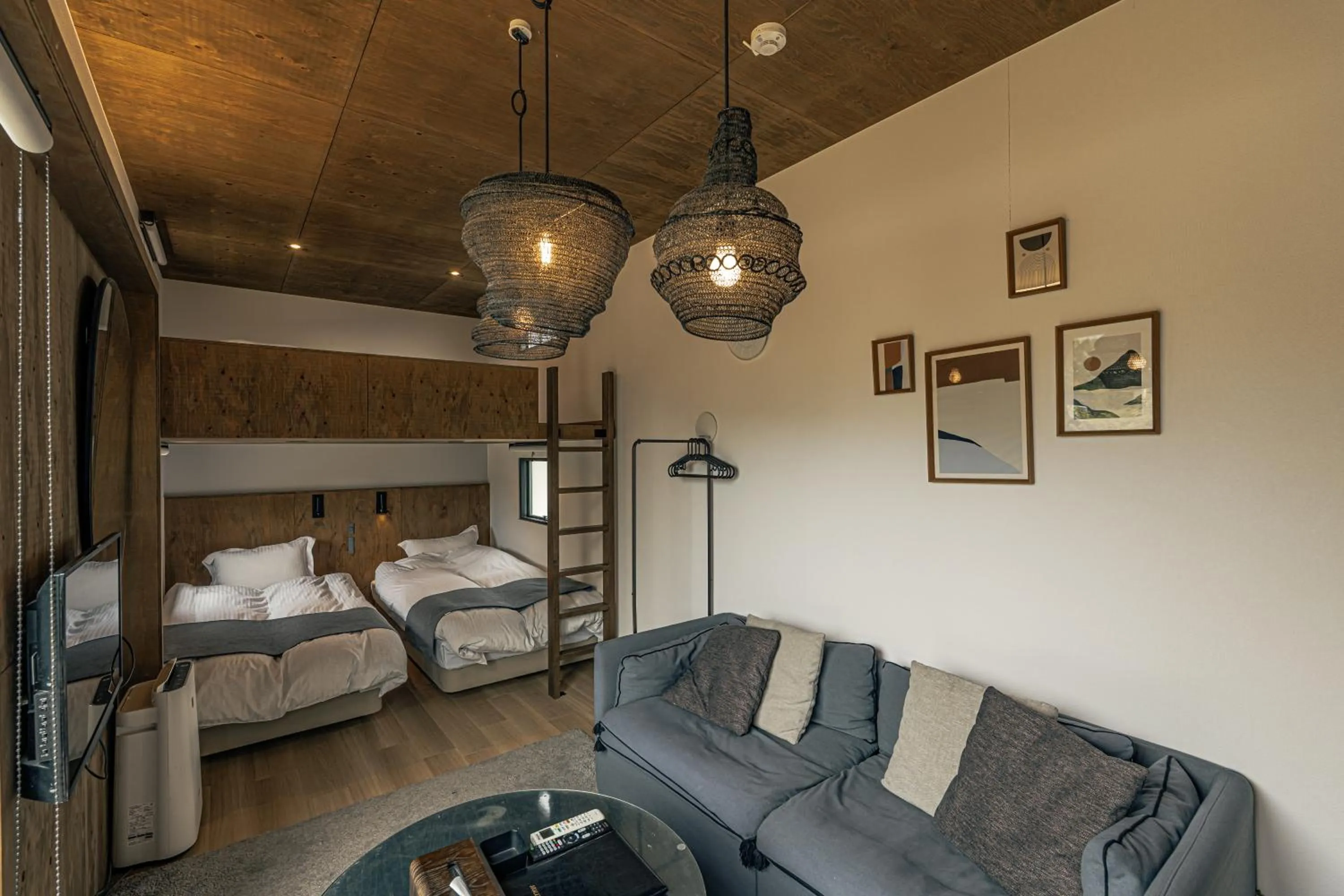 Bed in GLANSTELLA CABIN Fujiyamanakako