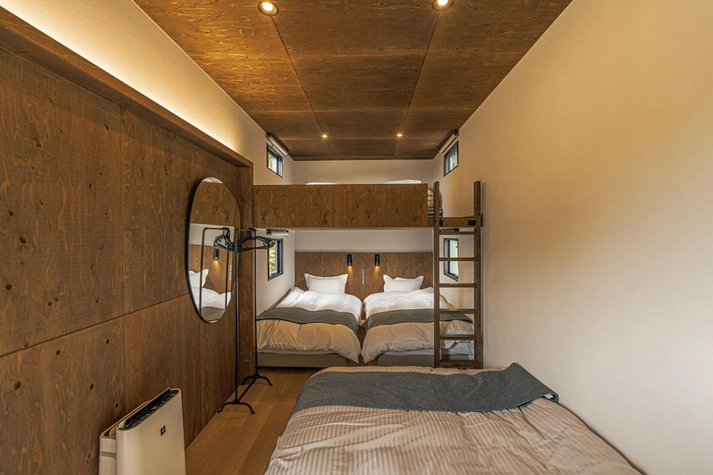 Bed in GLANSTELLA CABIN Fujiyamanakako