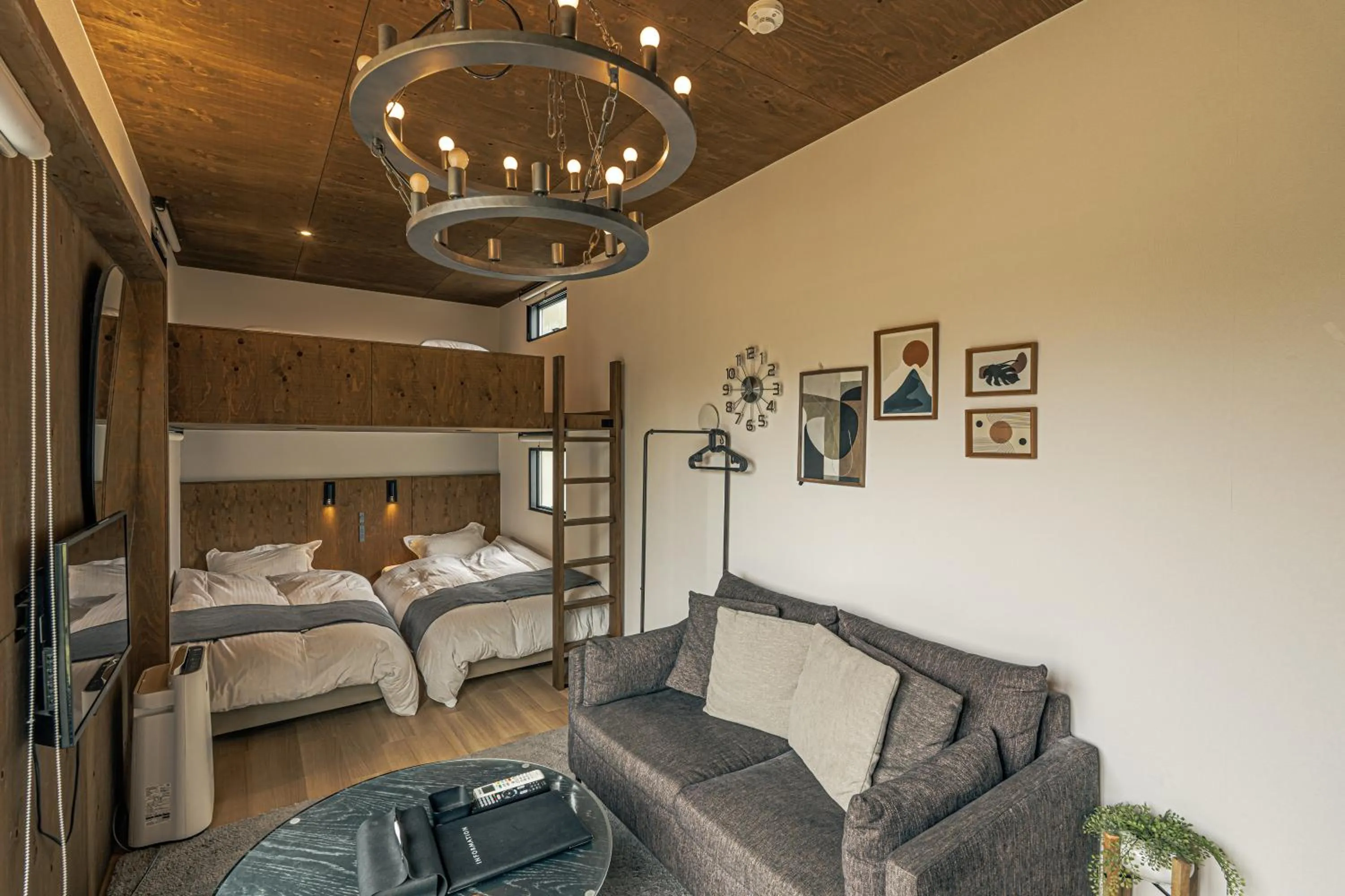 Bed in GLANSTELLA CABIN Fujiyamanakako