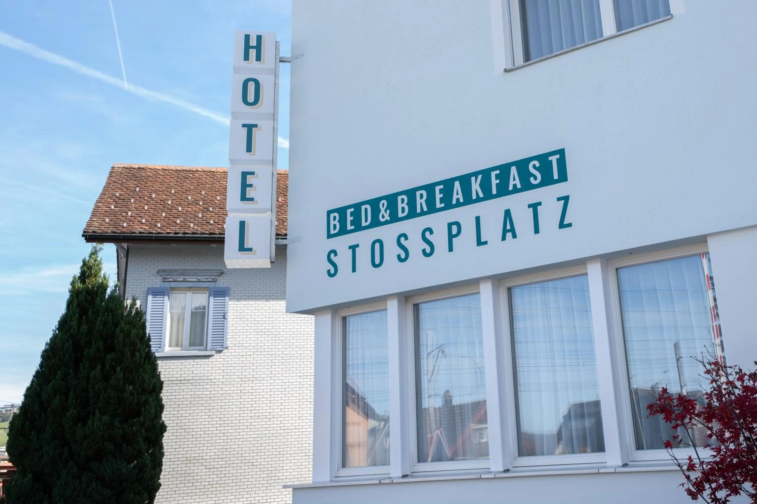 Property building in Hotel B&B Stossplatz anytime and easy self Check-in