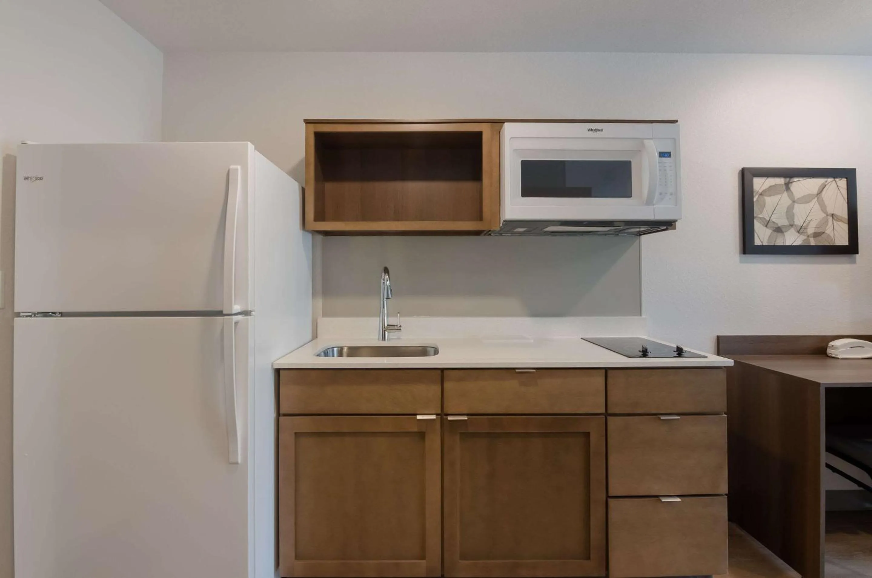 Kitchen or kitchenette in WoodSpring Suites Lynchburg VA