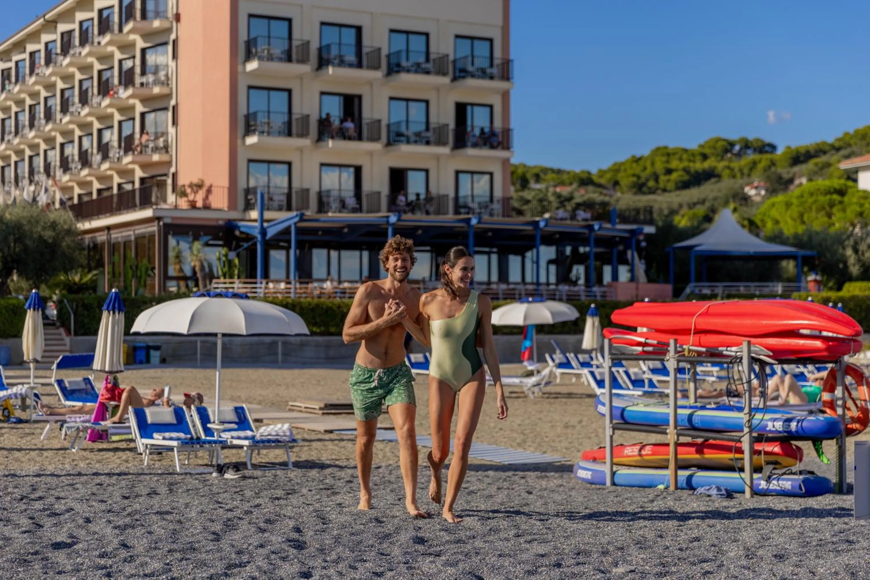 Beach in Grand Hotel Diana Majestic