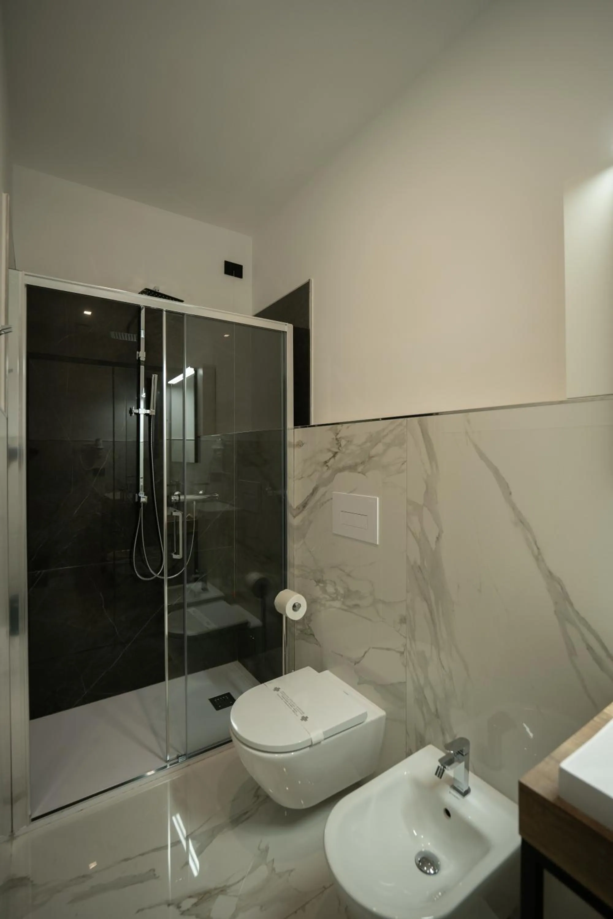 Shower in Building Hotel