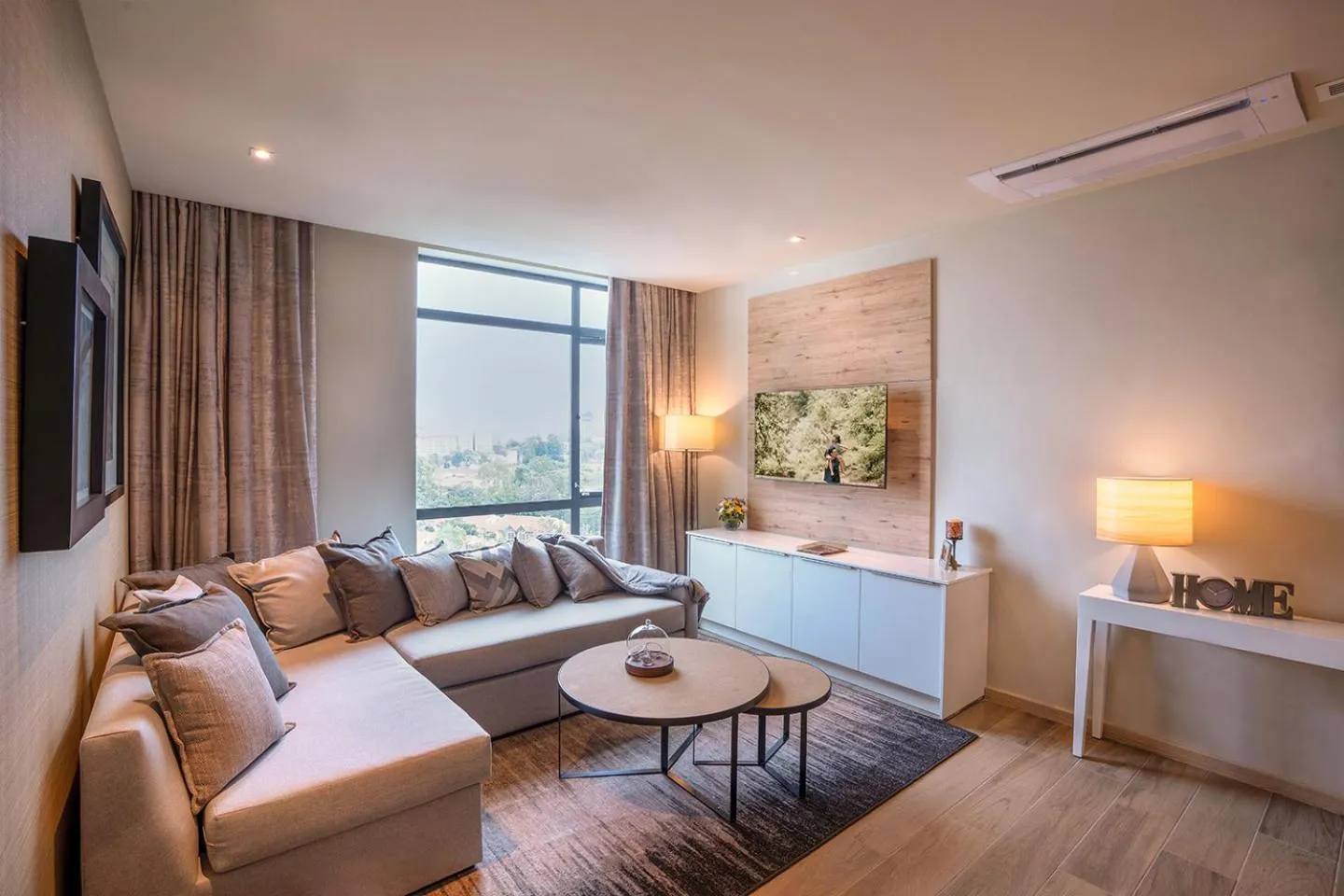 Living room, Bed in Somerset Westview Nairobi