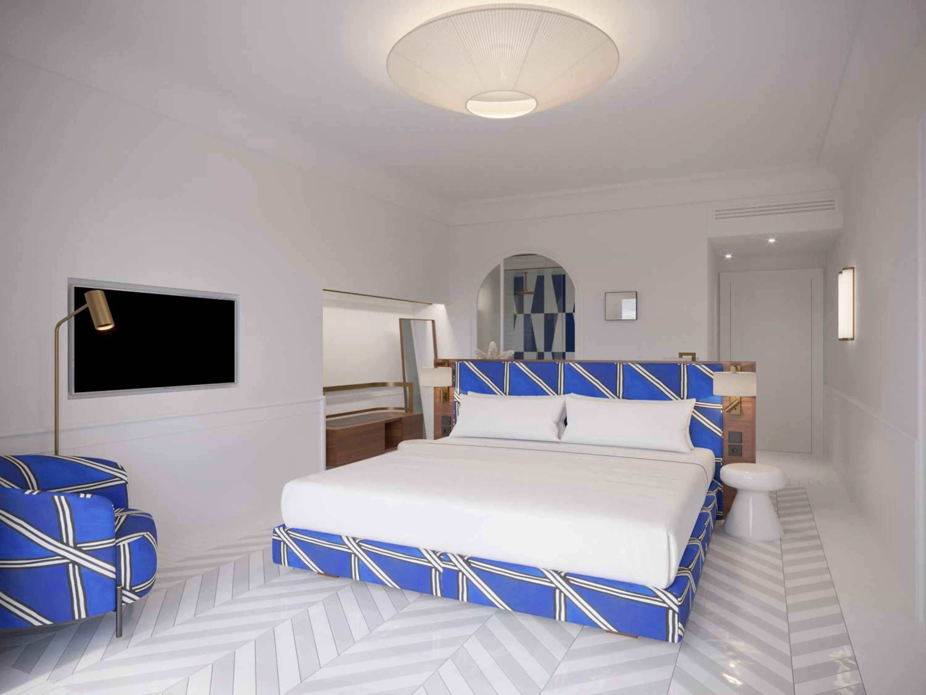 Bed in Grand Hotel Excelsior